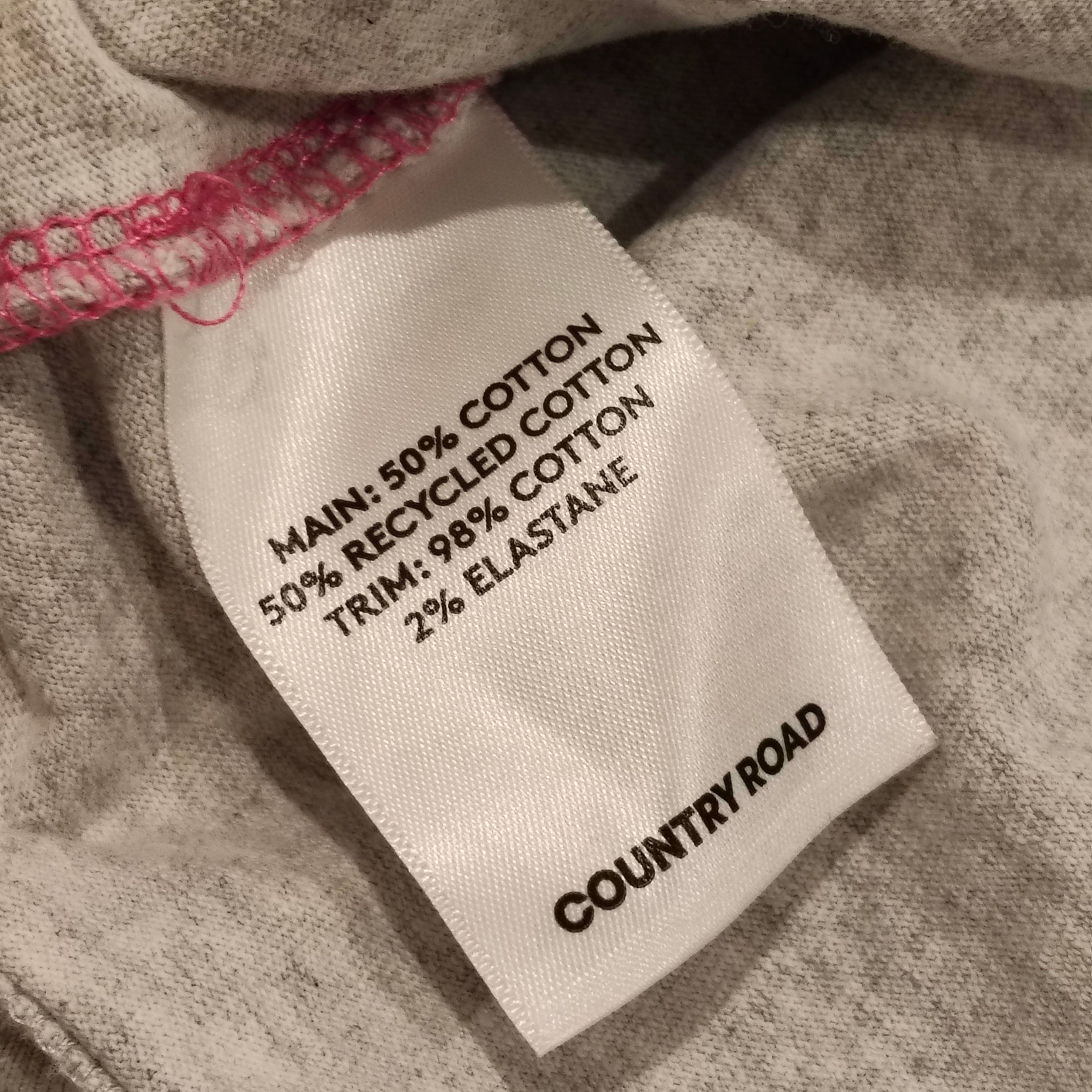 COUNTRY ROAD Polo Top size 12 Womens Pink Stripes Long Sleeve