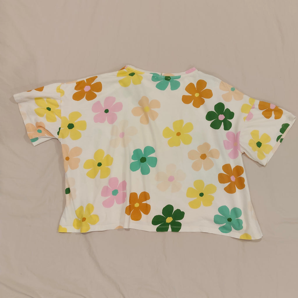 TWENTY-SEVEN NAMES oversized tee size 12 Womens Oop-a-Daisy