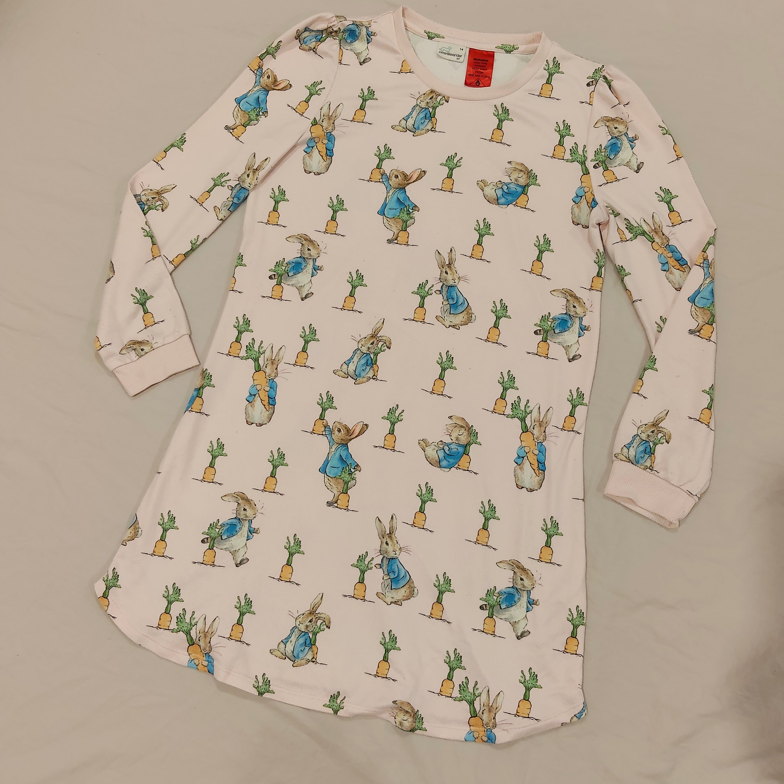 PETER ALEXANDER sleep dress size 14yrs Girls Peter Rabbit