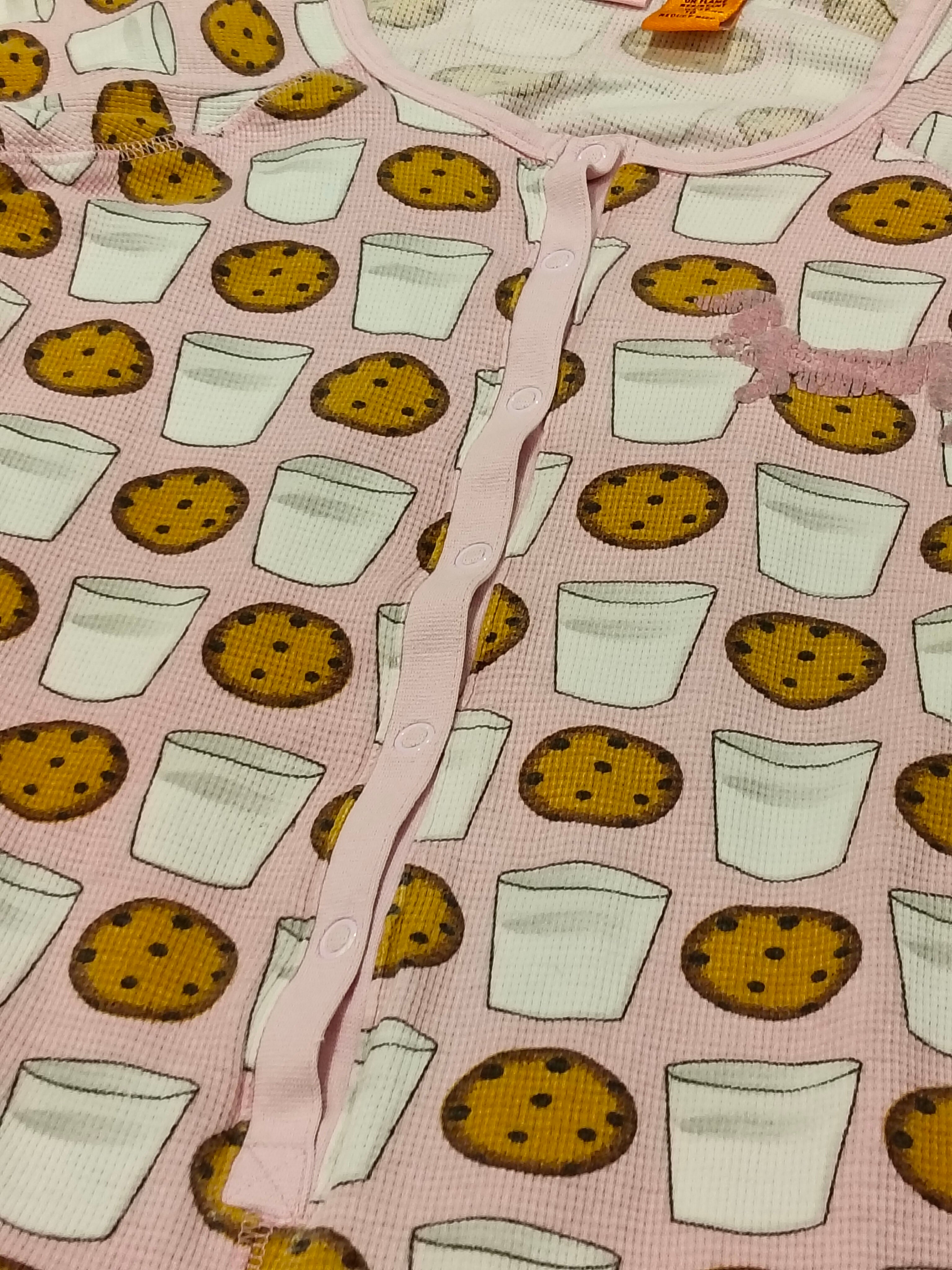 PETER ALEXANDER sleep onesie size 12yrs Girls Pyjamas cookies and milk print