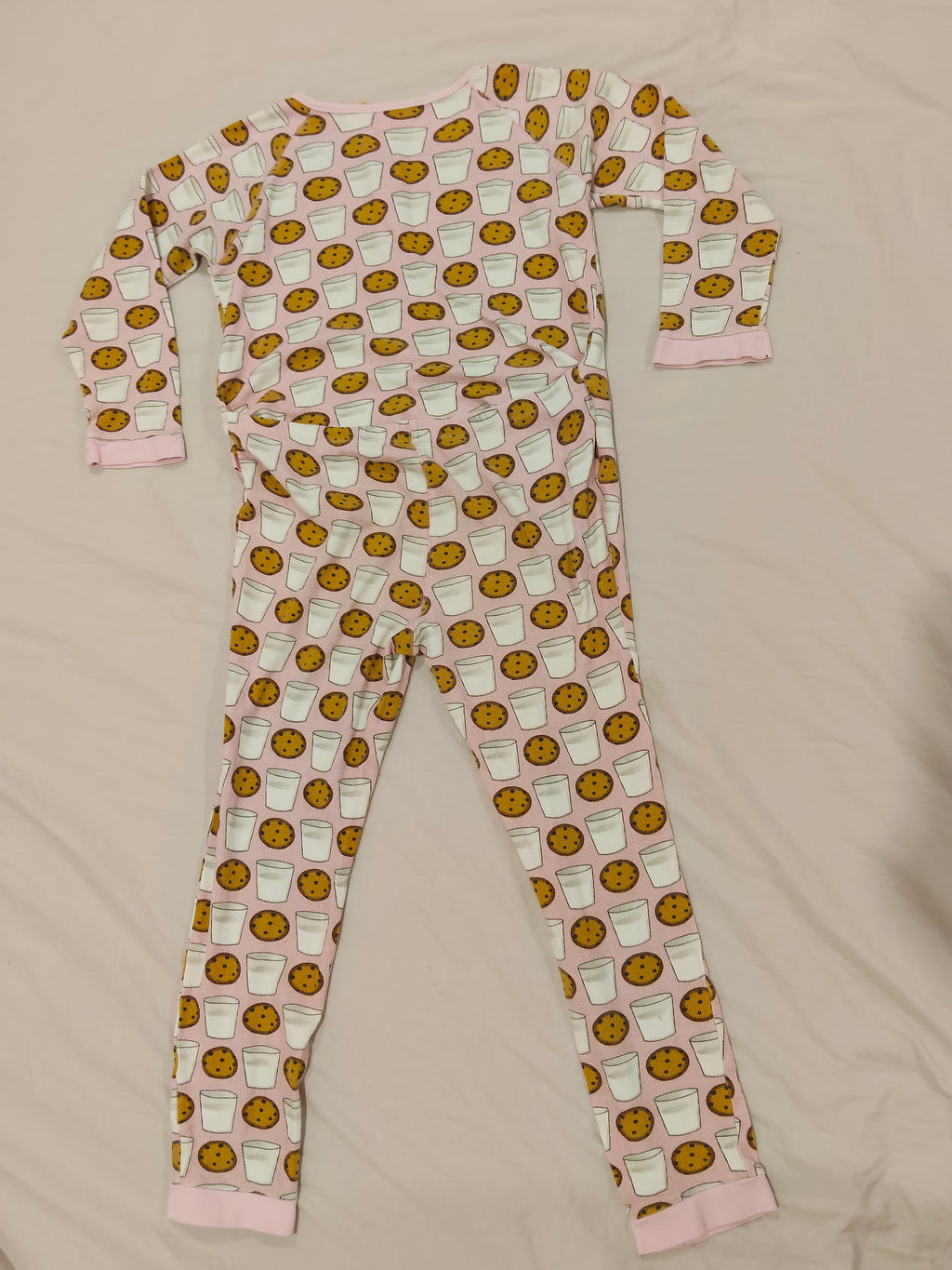 PETER ALEXANDER sleep onesie size 12yrs Girls Pyjamas cookies and milk print