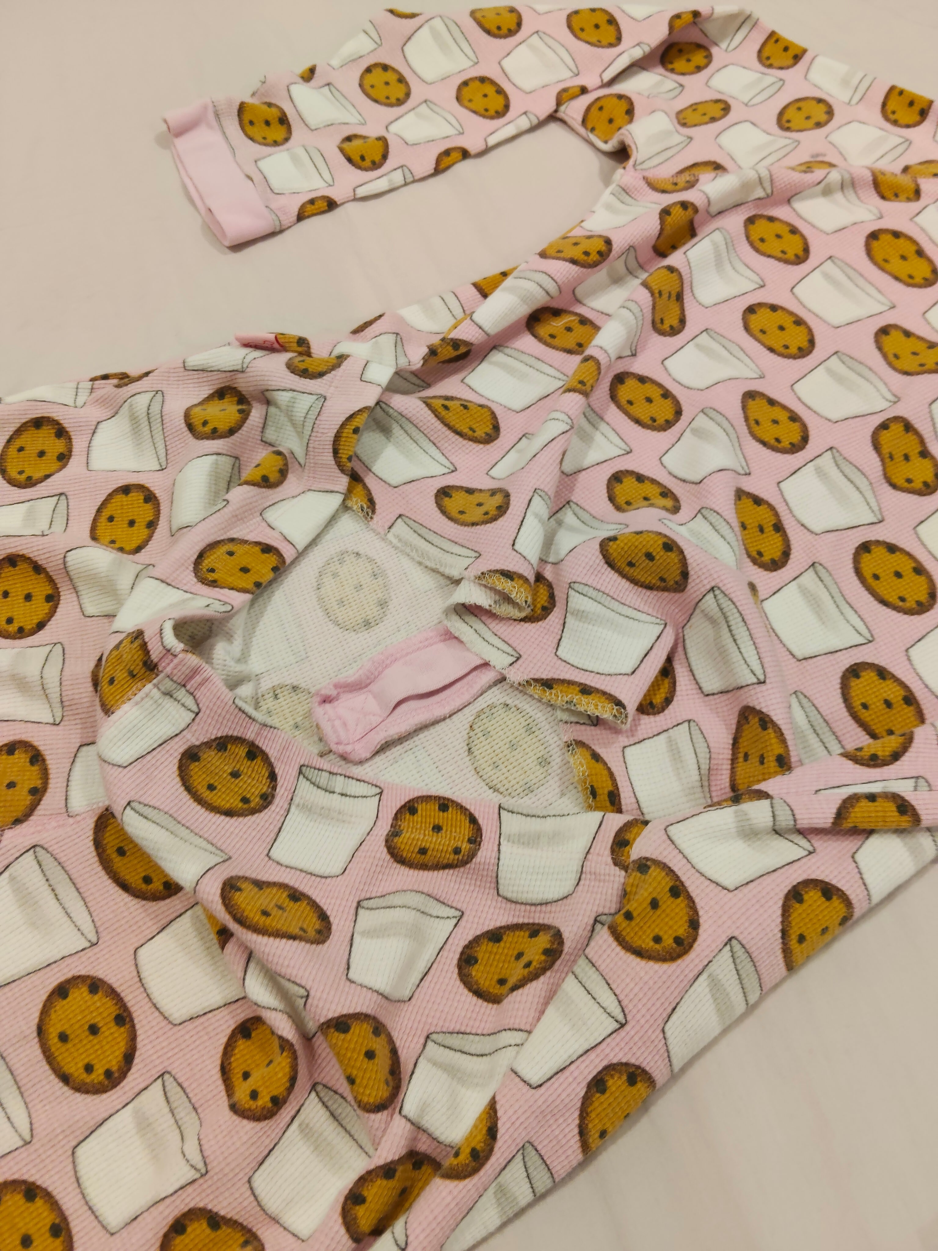 PETER ALEXANDER sleep onesie size 12yrs Girls Pyjamas cookies and milk print