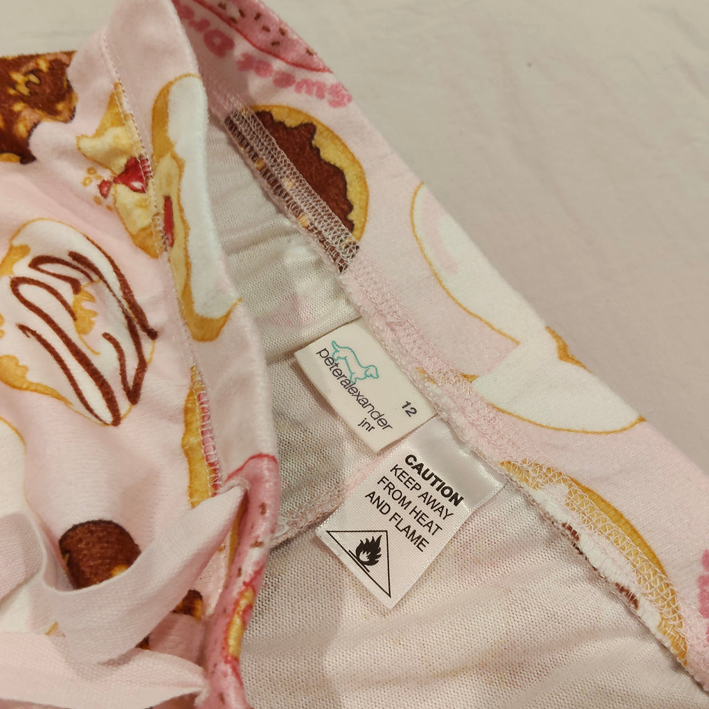 PETER ALEXANDER Pyjamas Set size 12yrs Girls Sweet Dreams Donuts