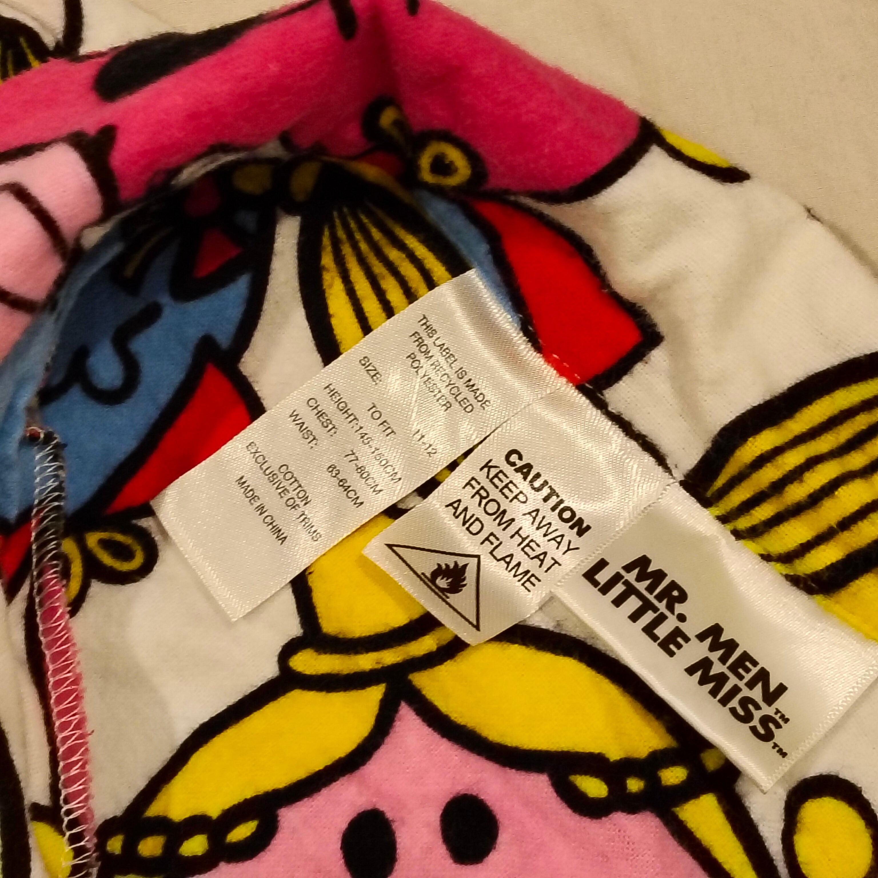 Mr. Men Little Miss Flannelette Pyjama set size 11-12yrs Girls