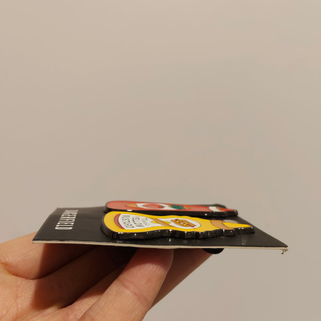 New DANGERFIELD enamel pins Ketchup & Mustard