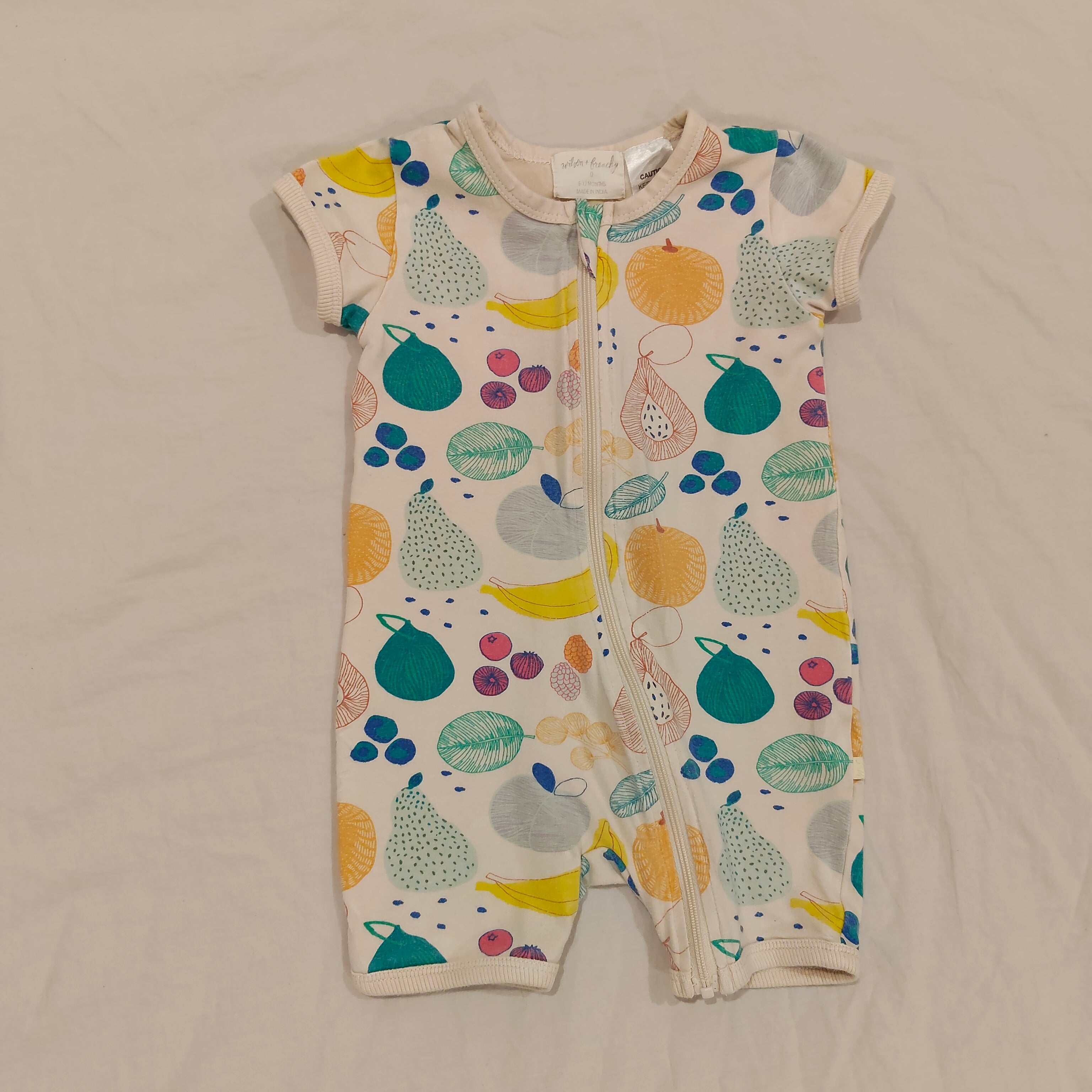 WILSON & FRENCHY romper size 6-12m baby fruity