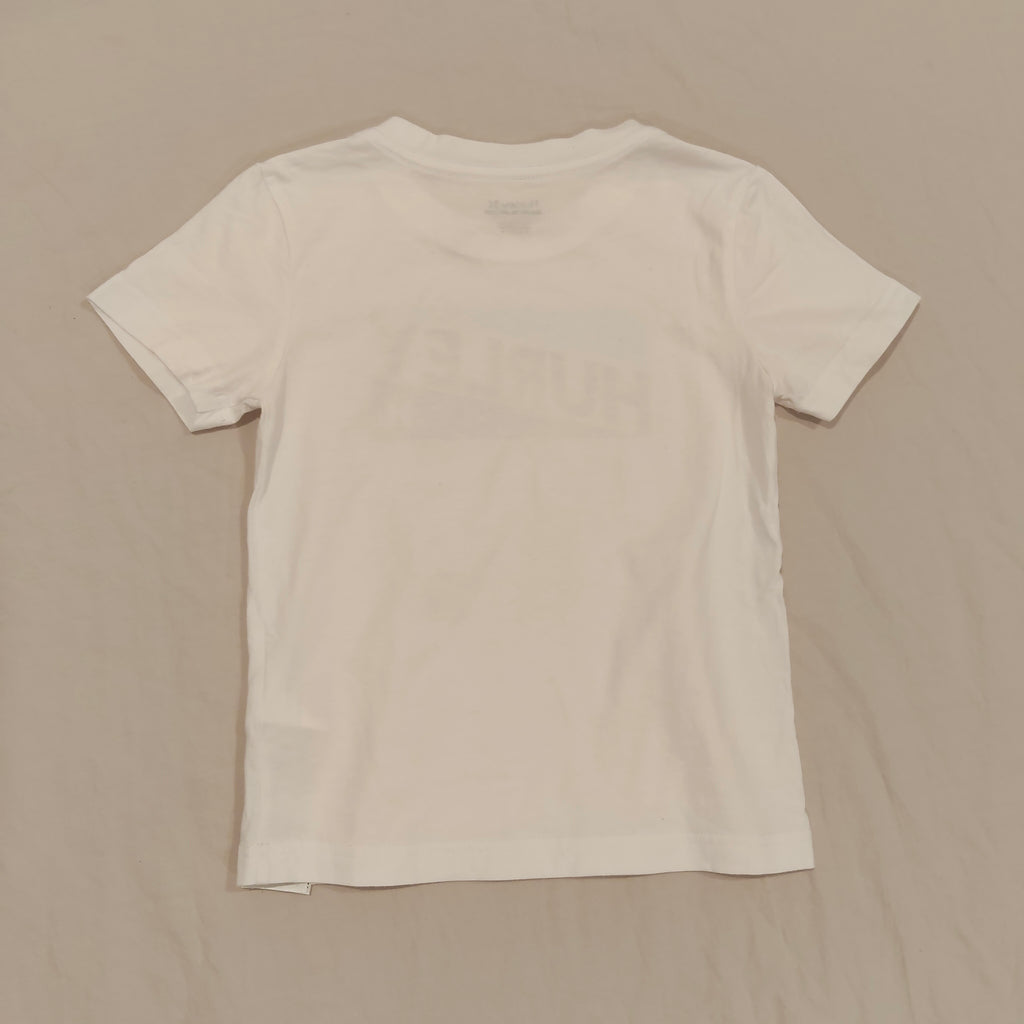 HURLEY tee size 4-5yrs boys short sleeve short sleeve white