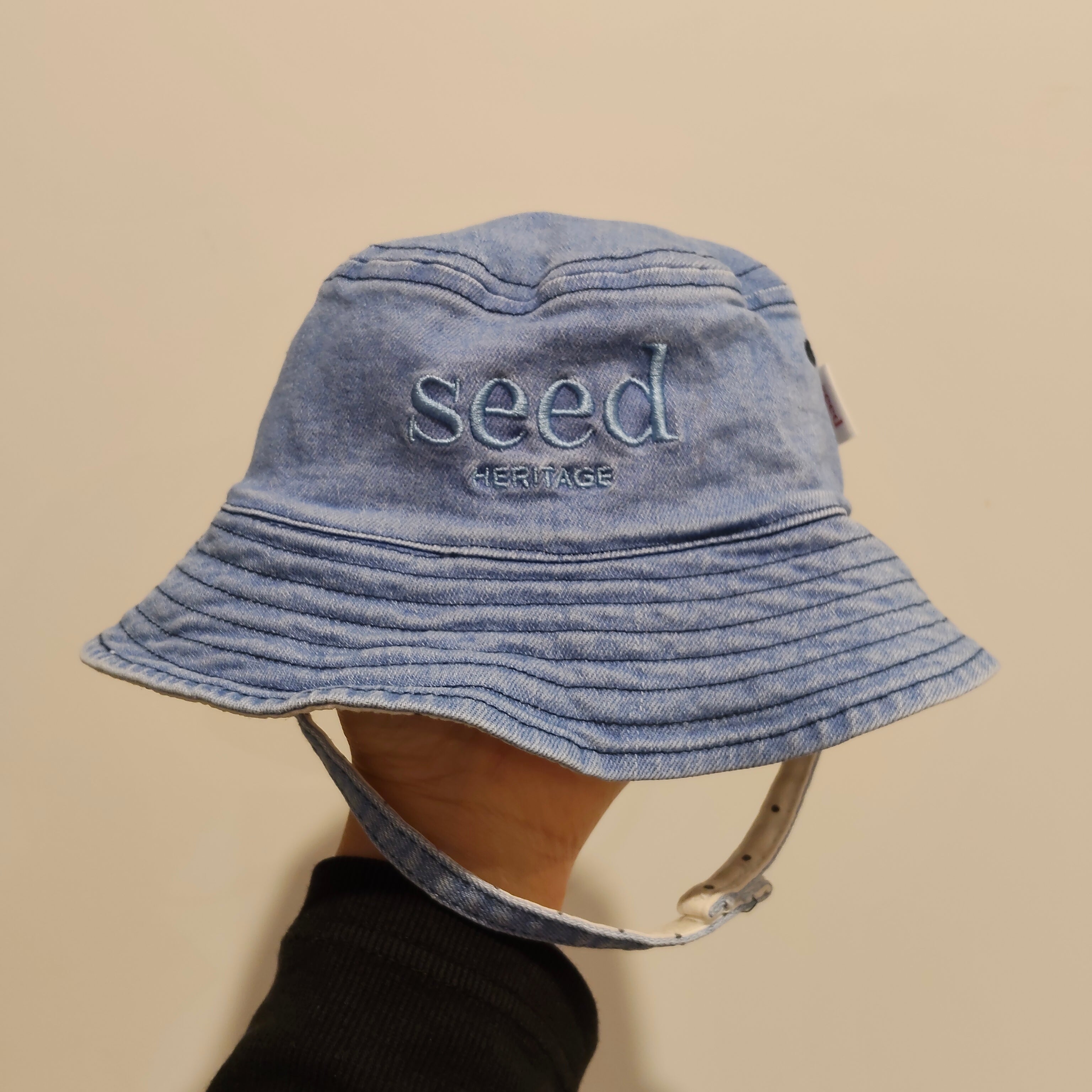 SEED HERITAGE SUN HAT size 6-12M embroidered logo
