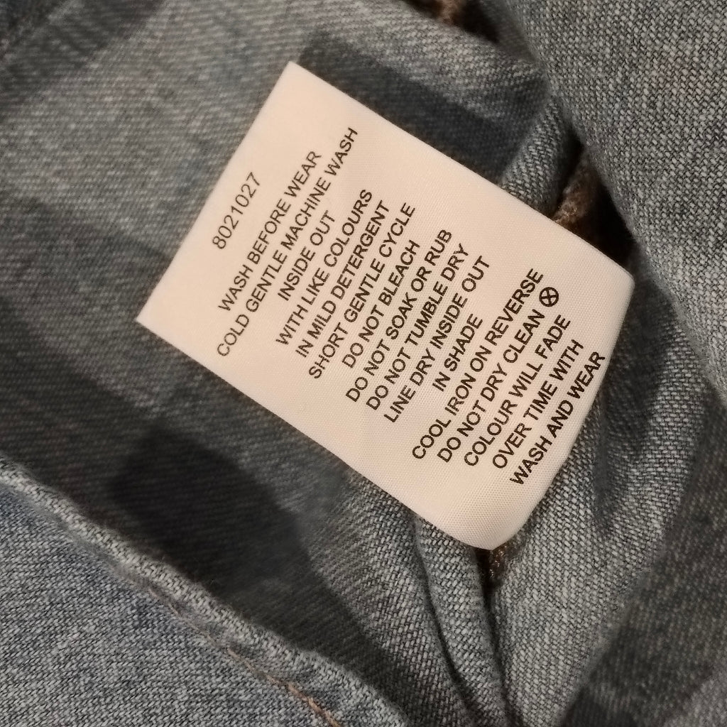 SEED Denim Shirt size 9 Girls long sleeve