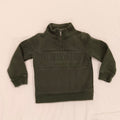 COUNTRY ROAD Heritage Half Zip Sweat size 5 Khaki Green