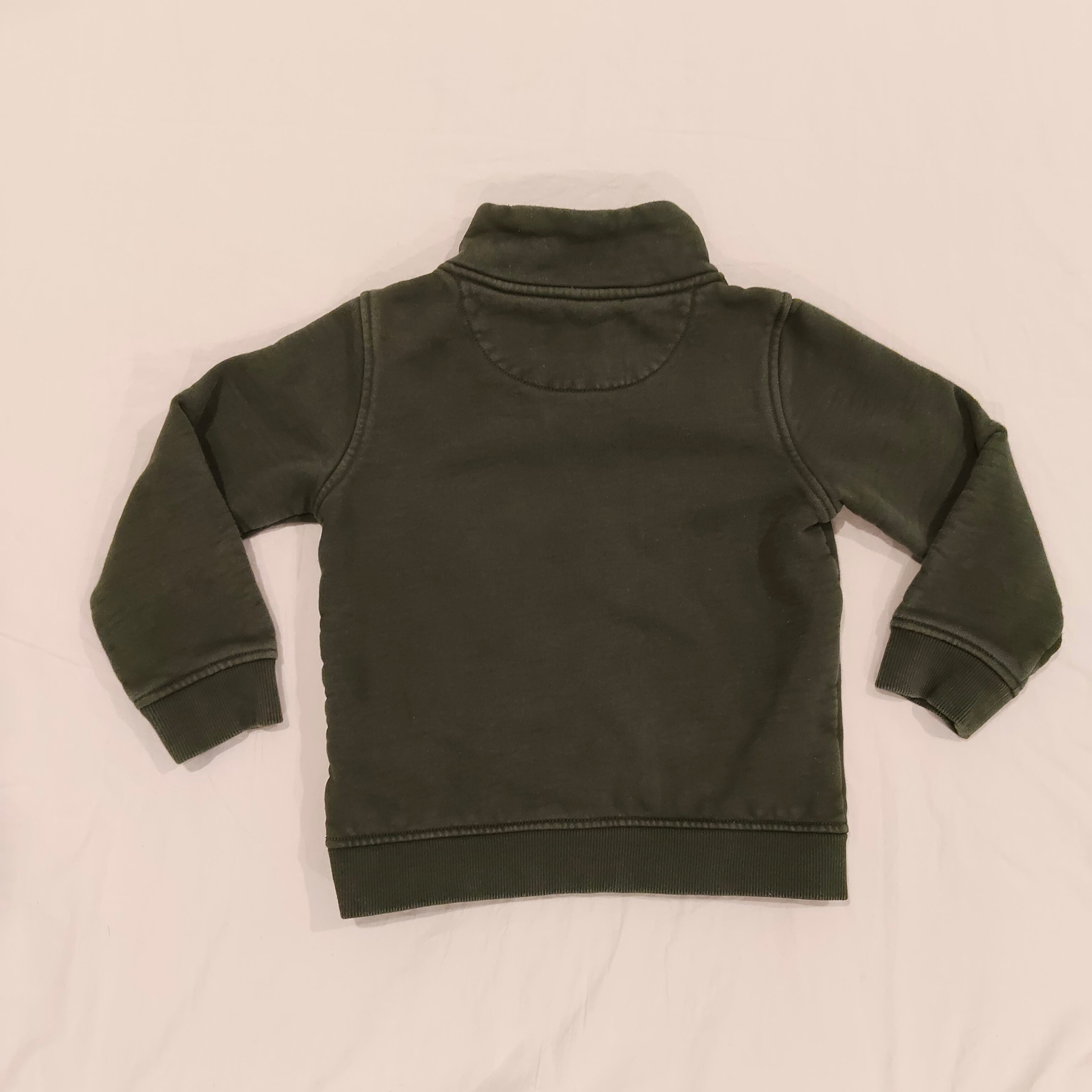 COUNTRY ROAD Heritage Half Zip Sweat size 5 Khaki Green