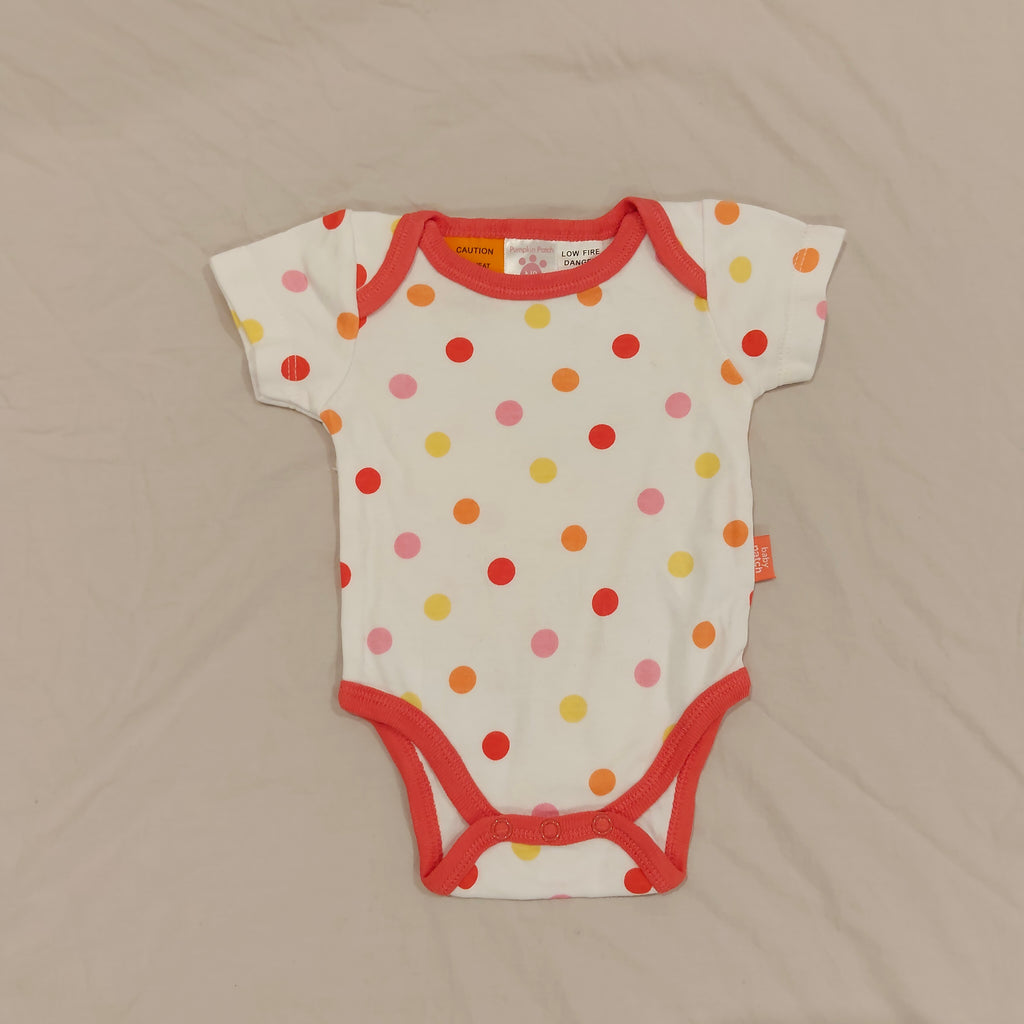PUMPKIN PATCH bodysuit size Newborn Baby Polkadot