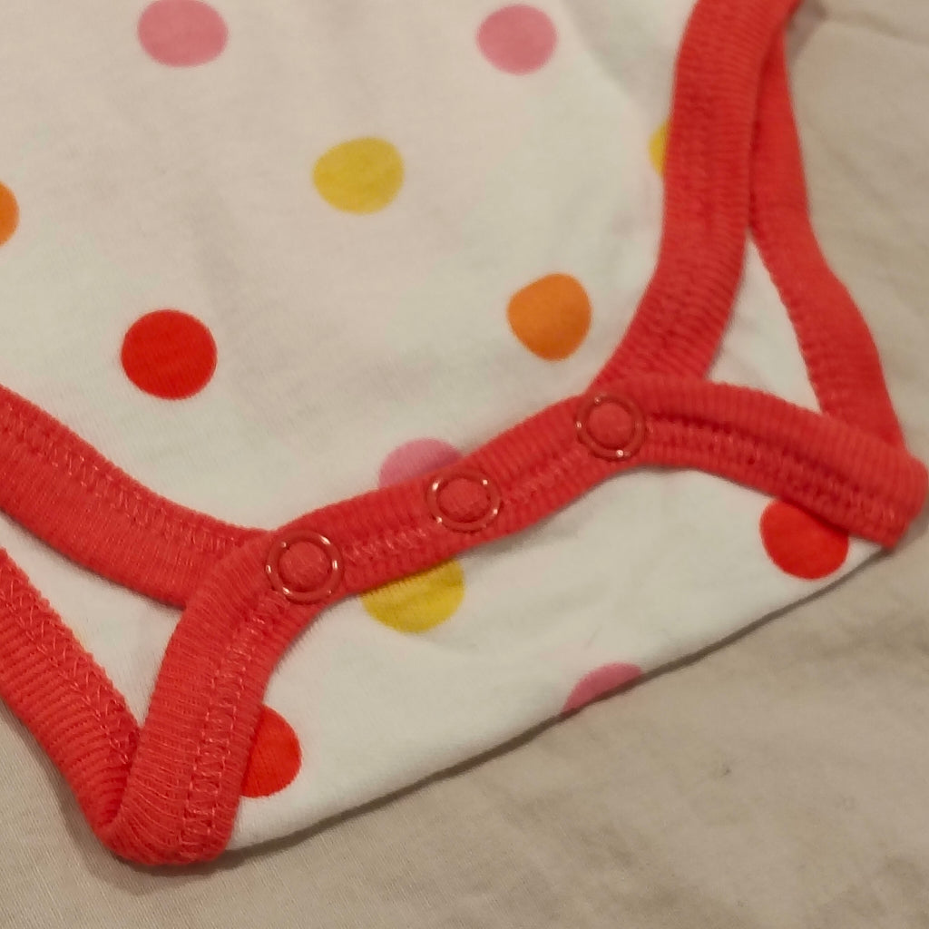 PUMPKIN PATCH bodysuit size Newborn Baby Polkadot