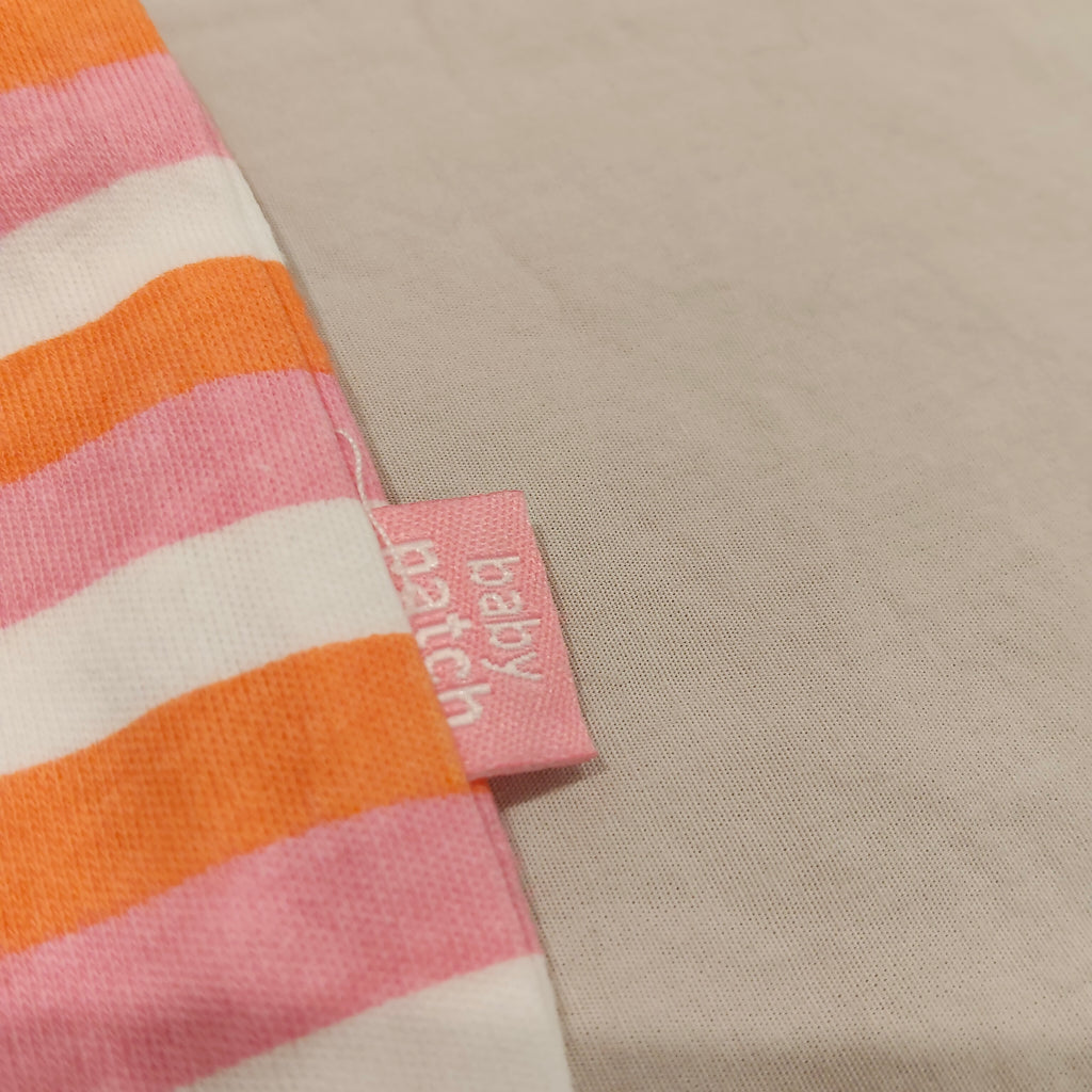 PUMPKIN PATCH bodysuit size Newborn Baby Pink Stripes Short Slevee