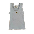 DIMPLES by Jane Anne ribbed baby singlet embroidered bee Size NEWBORN blue