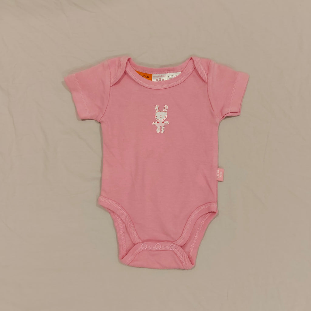 PUMPKIN PATCH bodysuit size Newborn Pink Short Sleeve