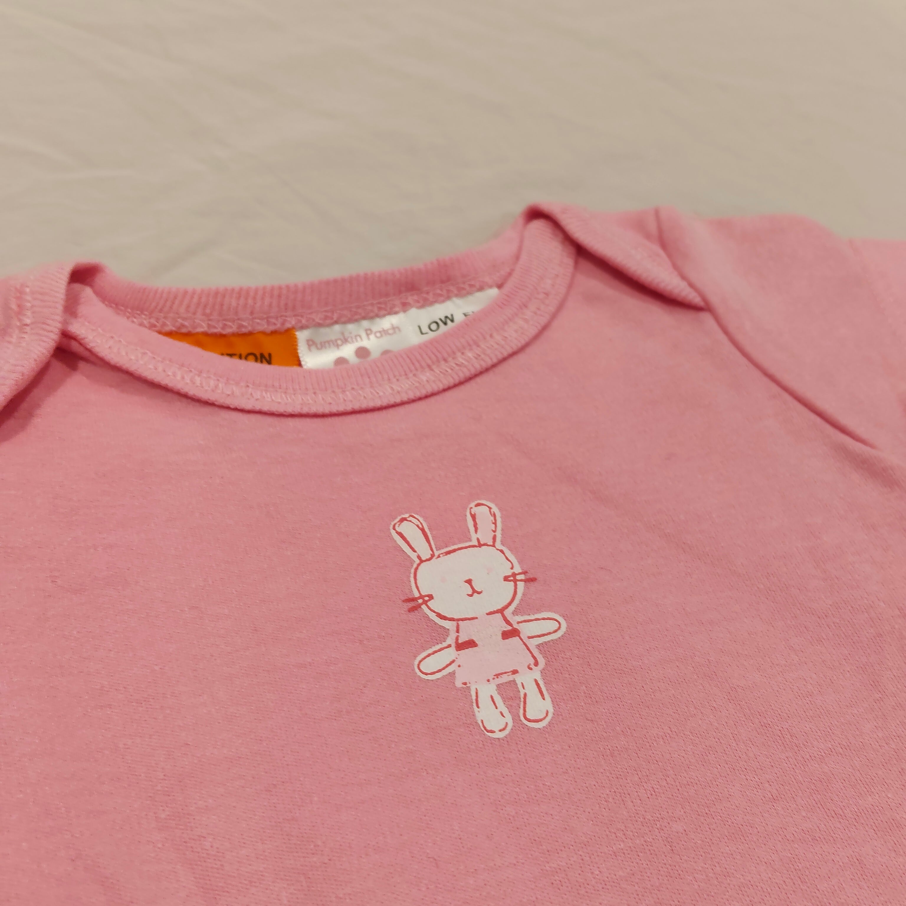 PUMPKIN PATCH bodysuit size Newborn Pink Short Sleeve