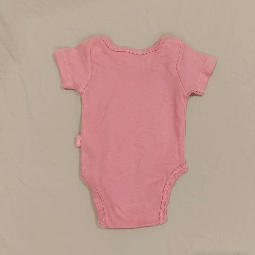 PUMPKIN PATCH bodysuit size Newborn Pink Short Sleeve