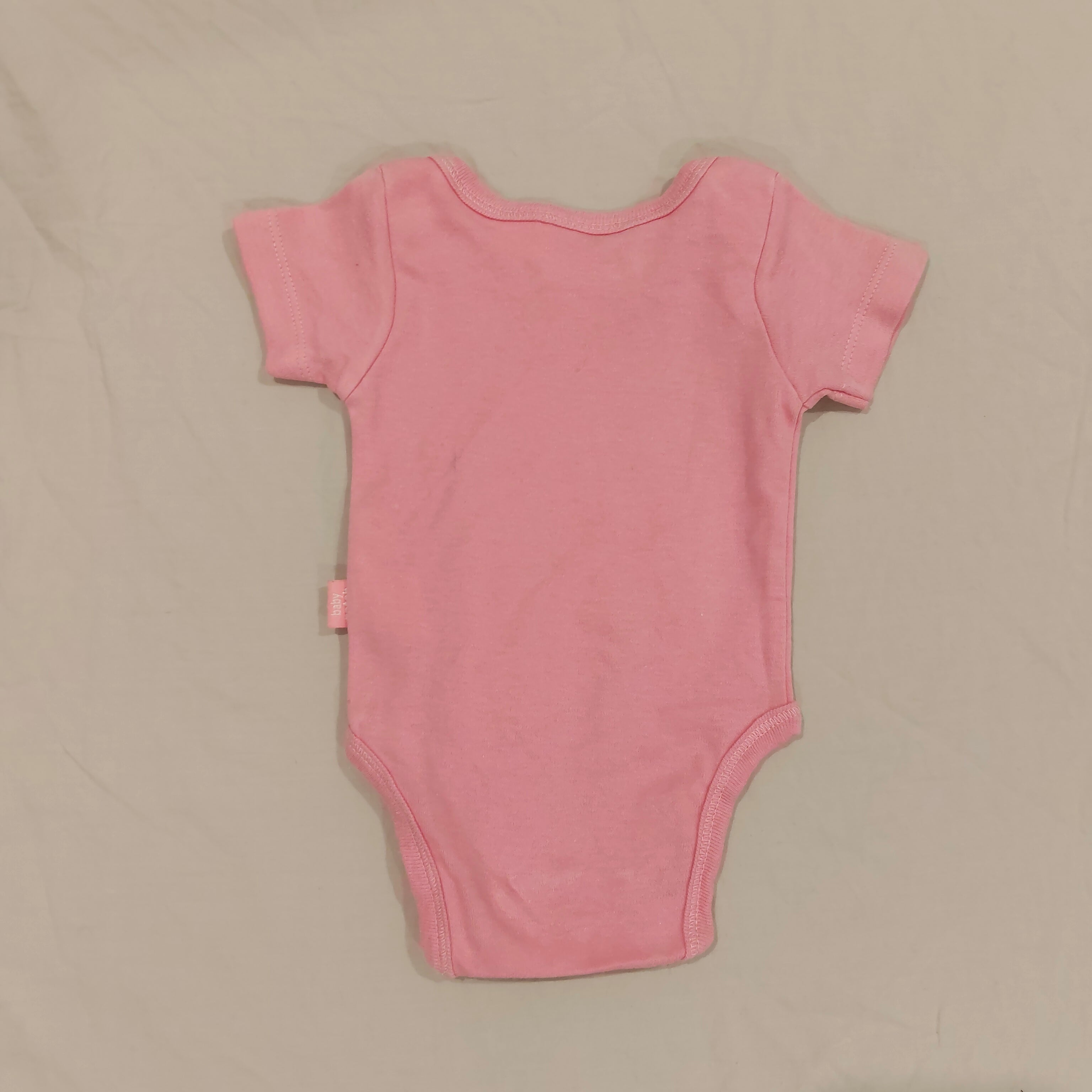 PUMPKIN PATCH bodysuit size Newborn Pink Short Sleeve