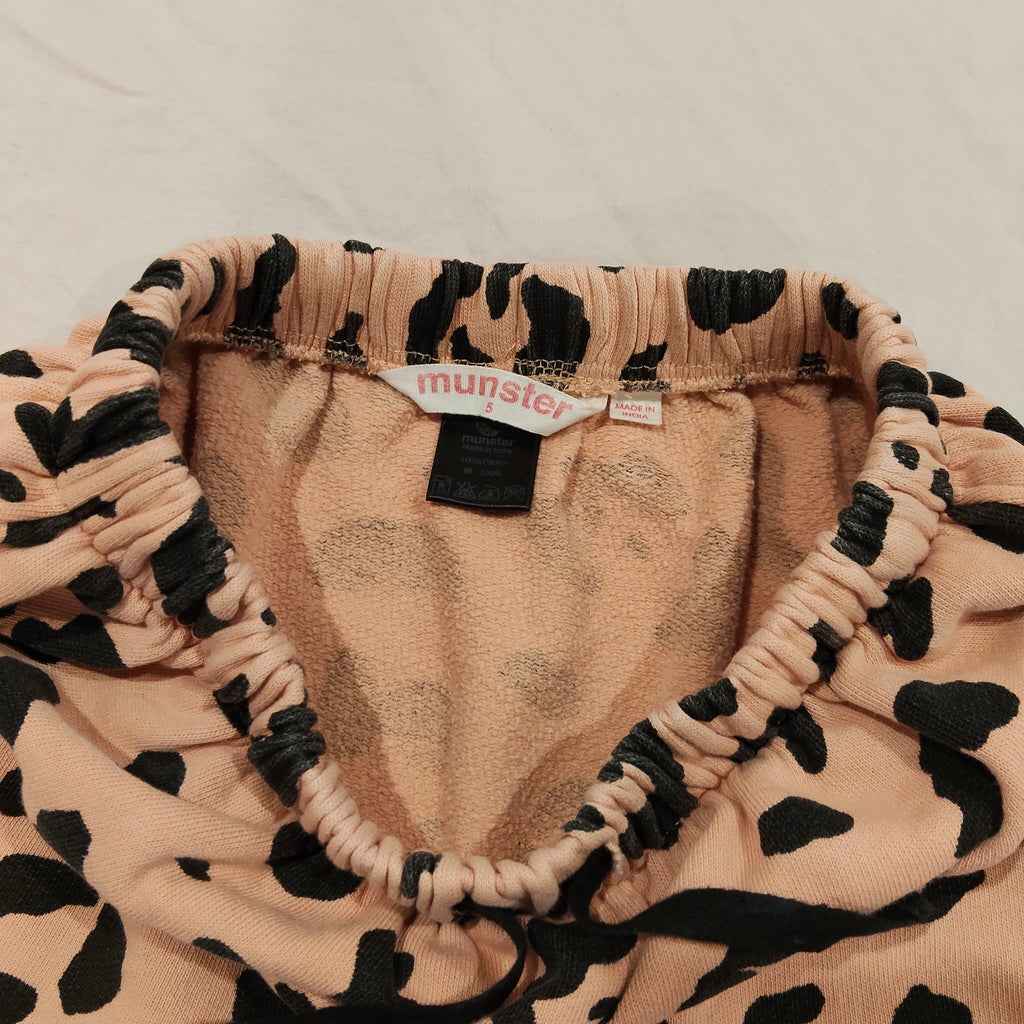 MUNSTER skirt size 5yrs Girls Leopard Print