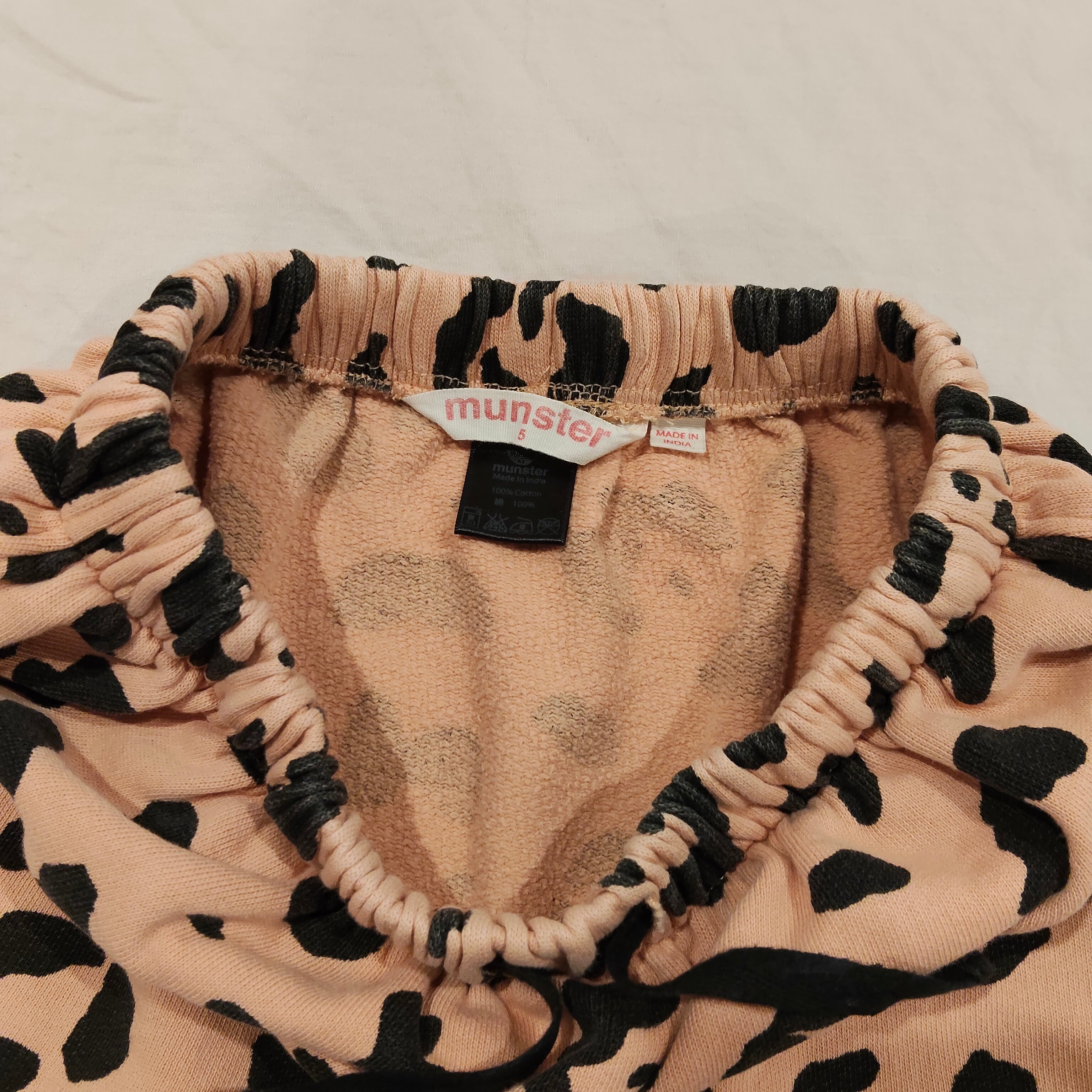 MUNSTER skirt size 5yrs Girls Leopard Print