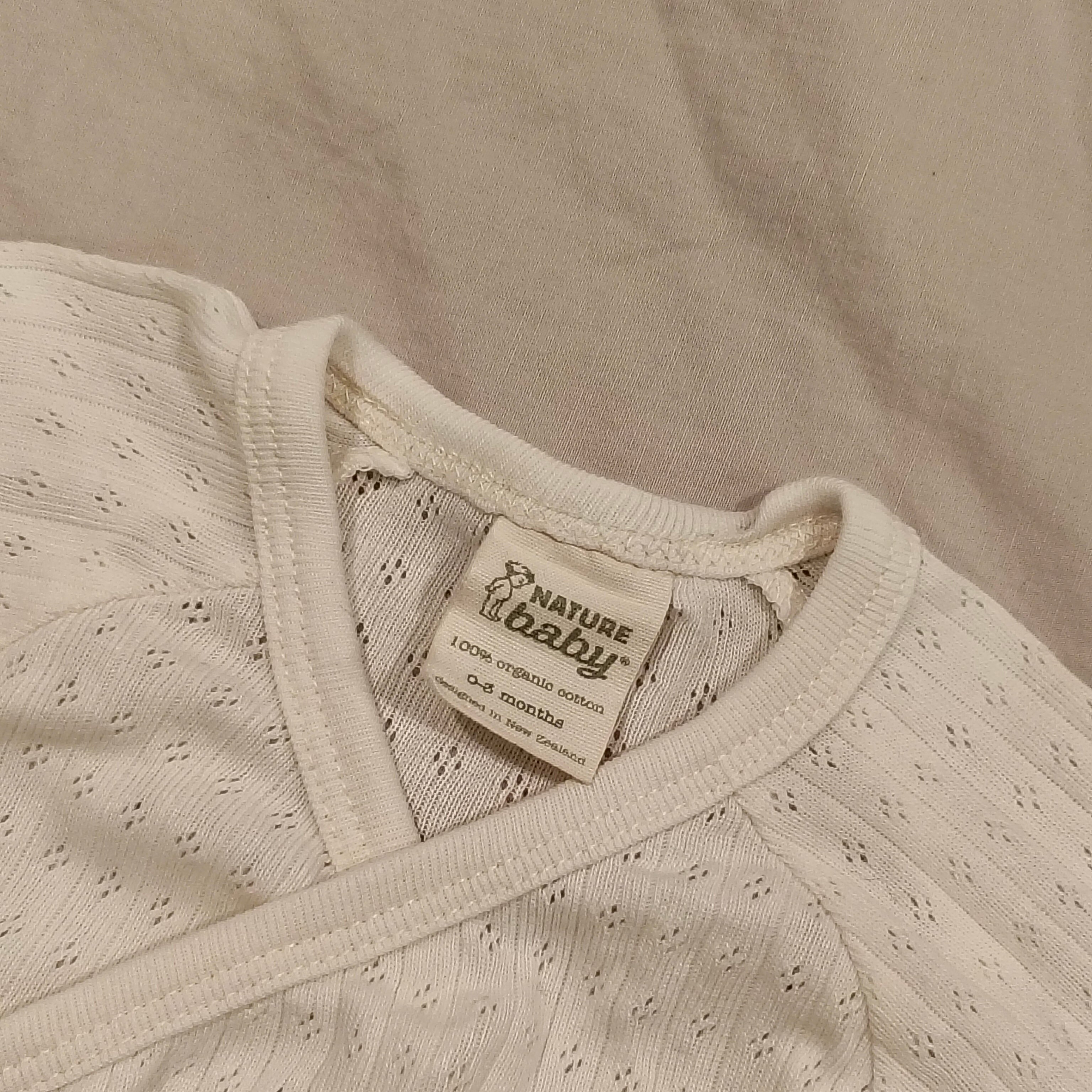 NATURE BABY Pointelle Kimono Stretch and Grow size 0-3M Baby