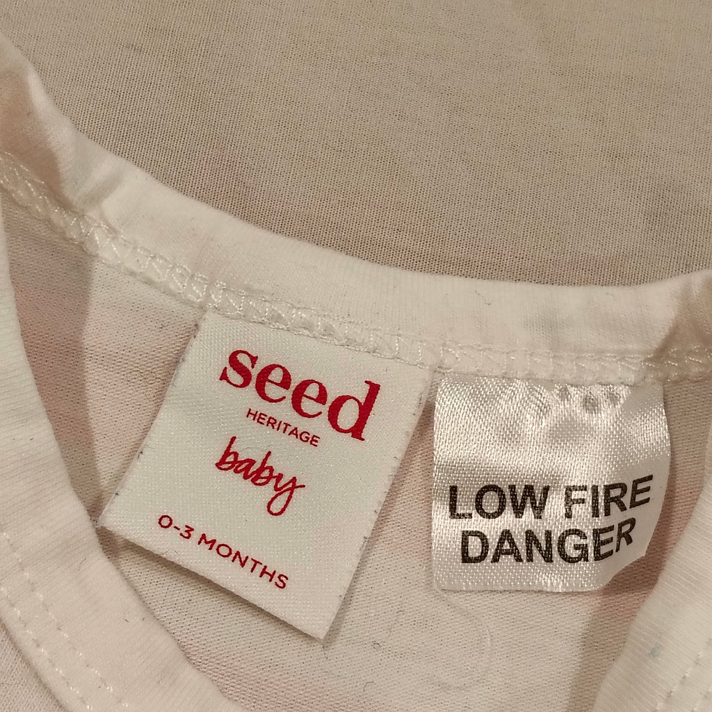 SEED onesie size 0-3M Baby Pink Stripes