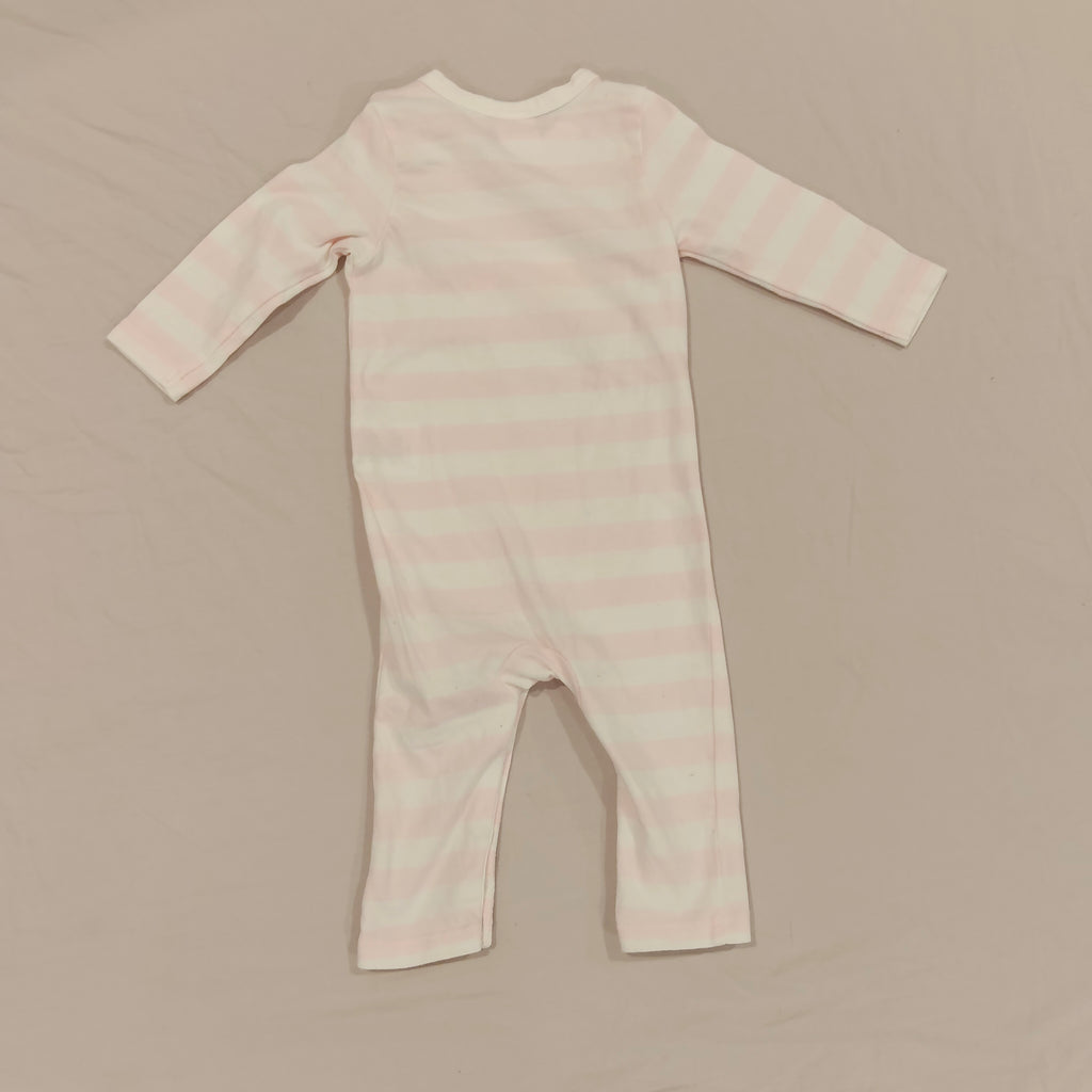 SEED onesie size 0-3M Baby Pink Stripes