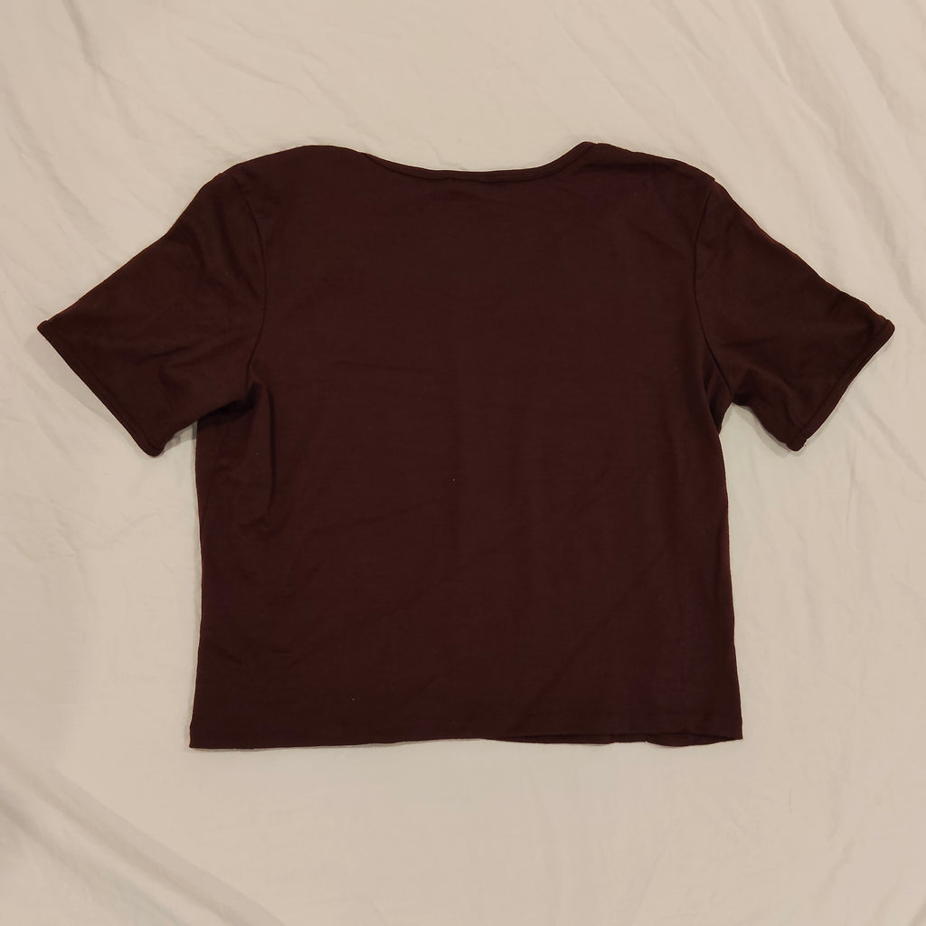 ICEBREAKER MERINO crop top size Small Womens short sleeve