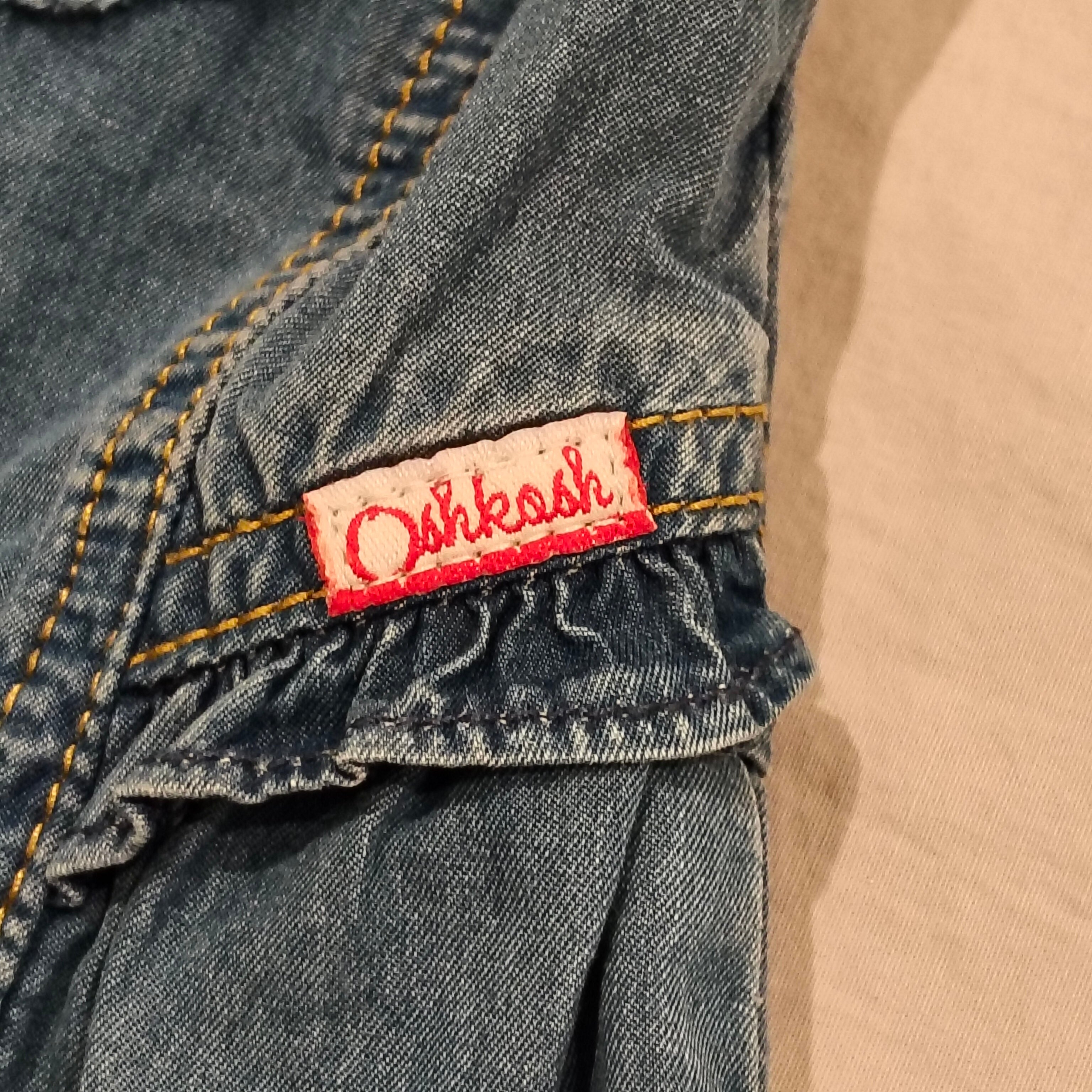 OSHKOSH denim Y2K dress size 3-6M Baby Girls