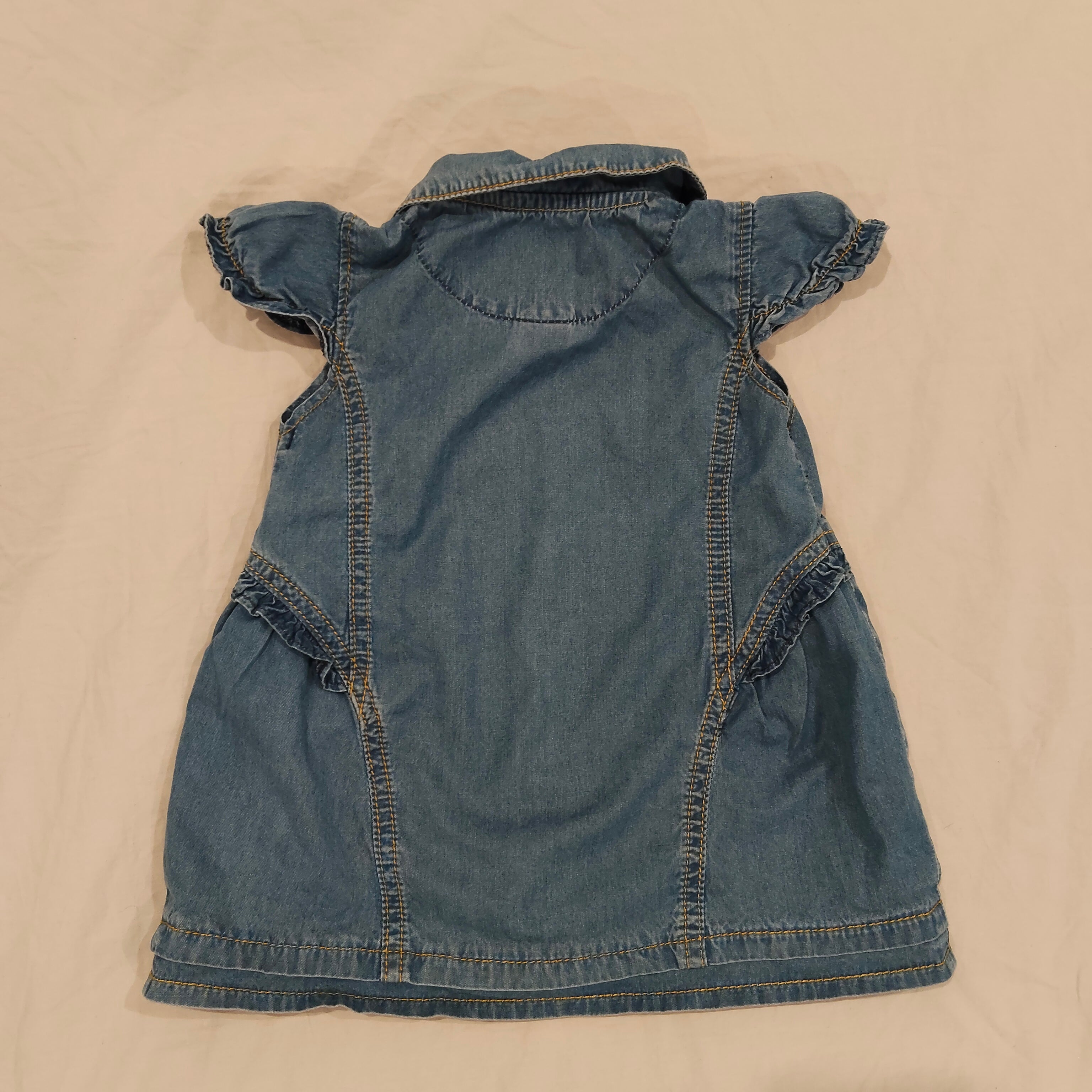 OSHKOSH denim Y2K dress size 3-6M Baby Girls