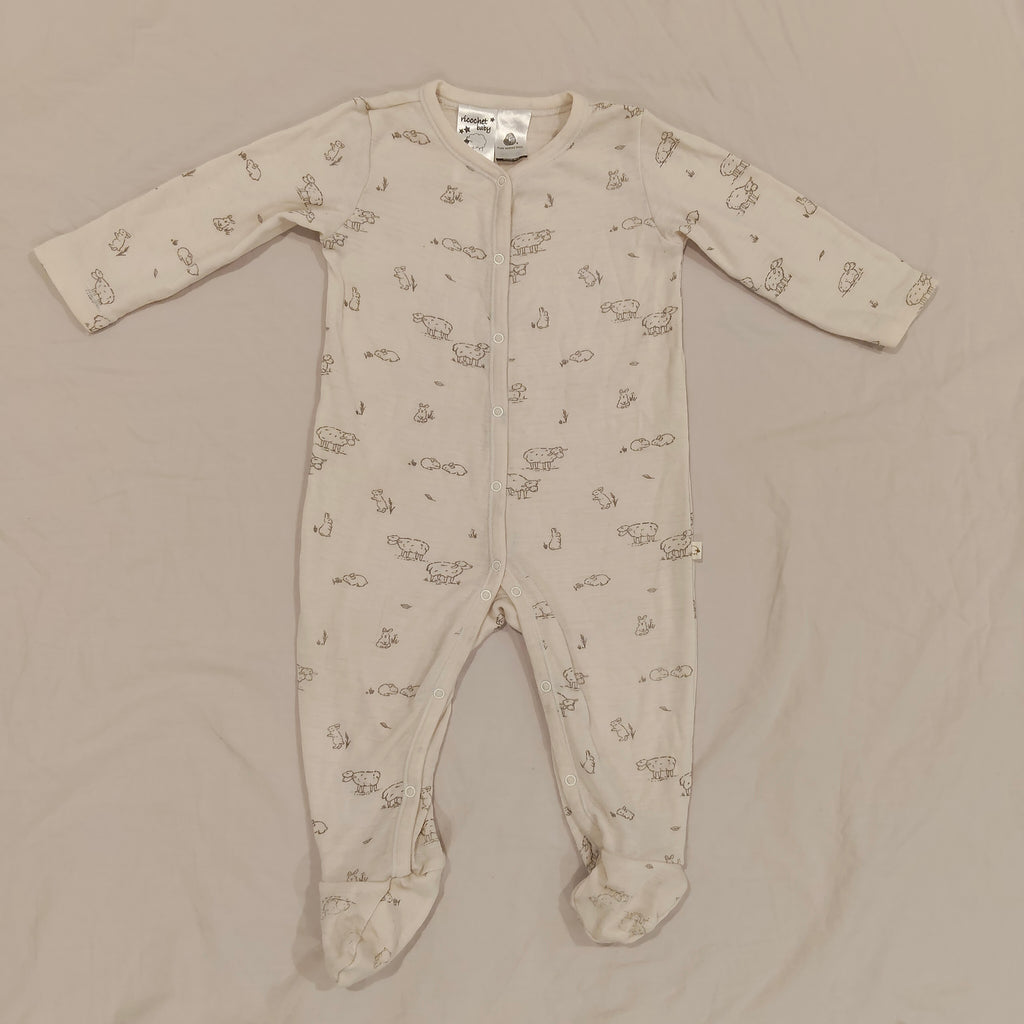 RICOCHET 100% Merino Onesize size 12-18M Baby Sheep Print