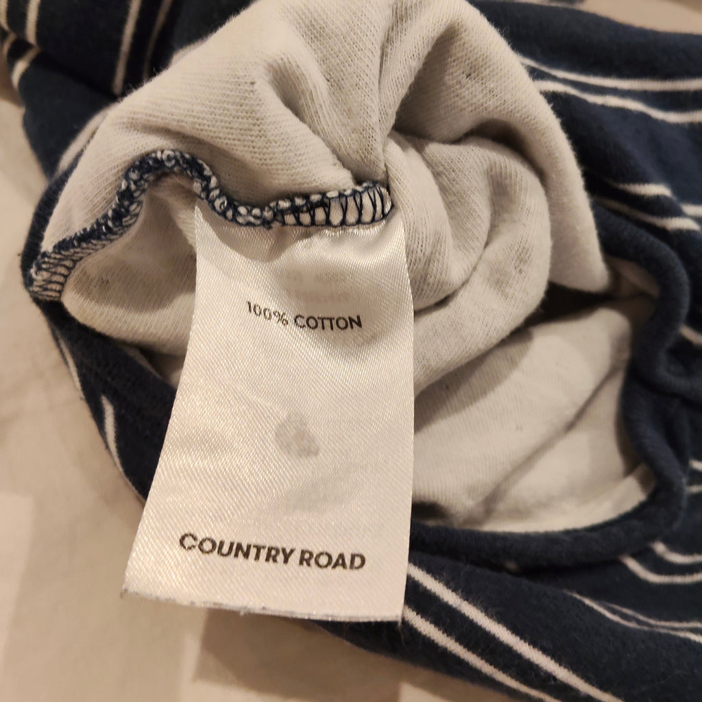 COUNTRY ROAD Cotton Heritage Long Sleeve Bodysuit size 12-18M Baby
