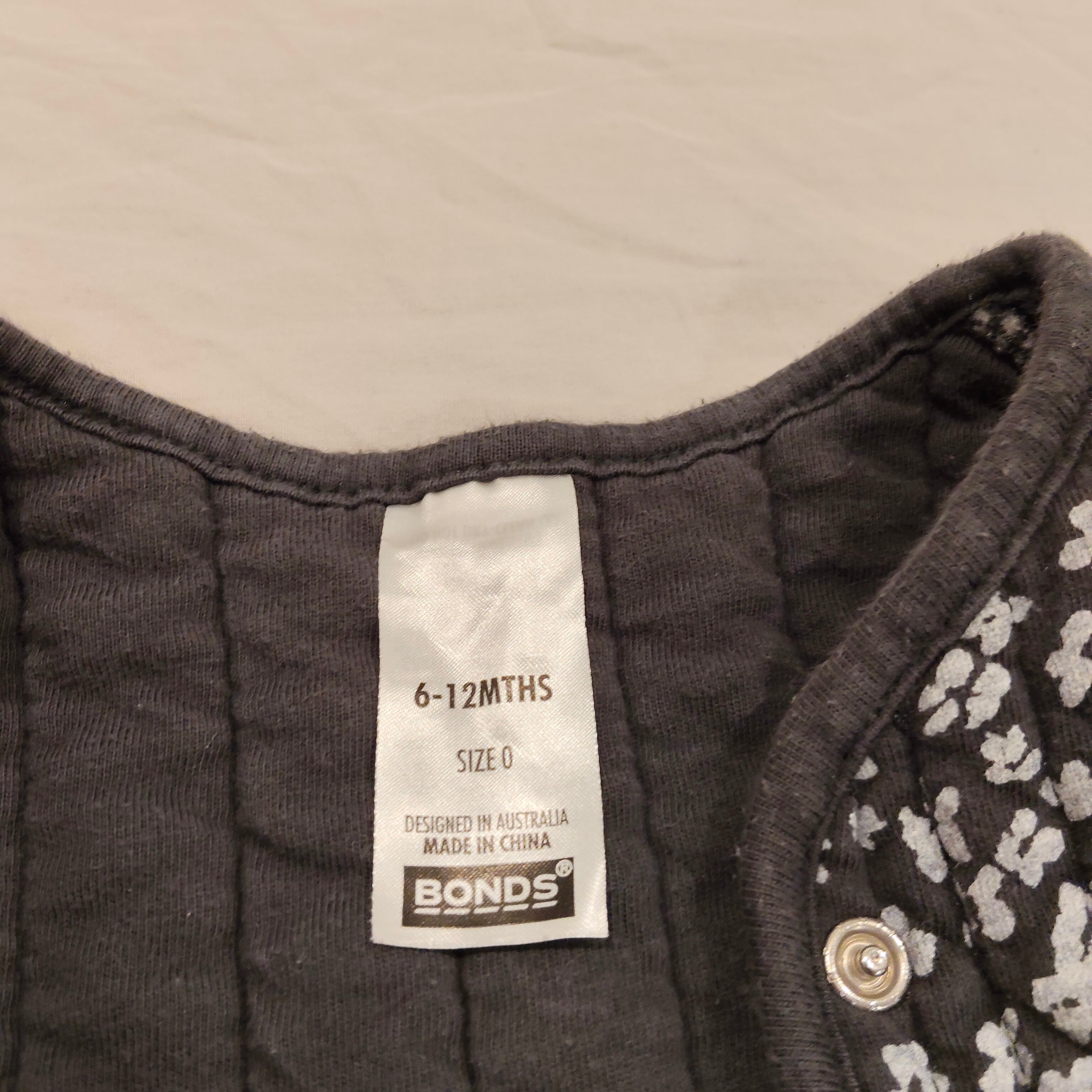 BONDS Quilted Jacket size 6-12M Baby Girls