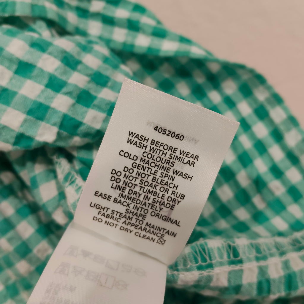 SEED HERITAGE Tiered Gingham Dress Baby Girls size 12-18M