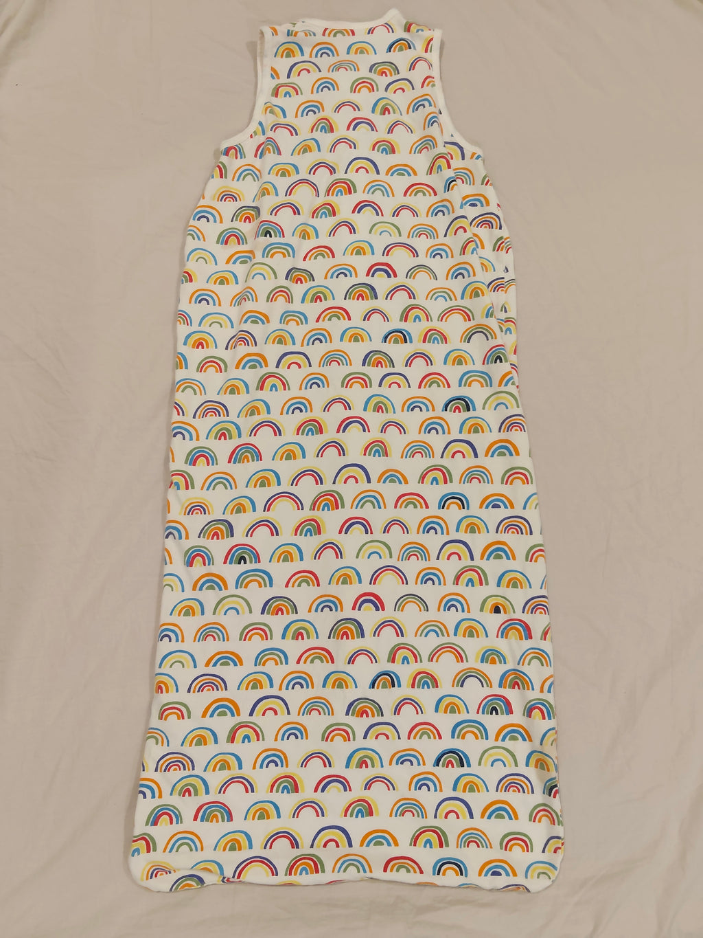 THE SLEEP STORE Organic Cotton 0.2 tog Swaddle Sleep Bag size 000 to 2 (3-24M) Rainbow