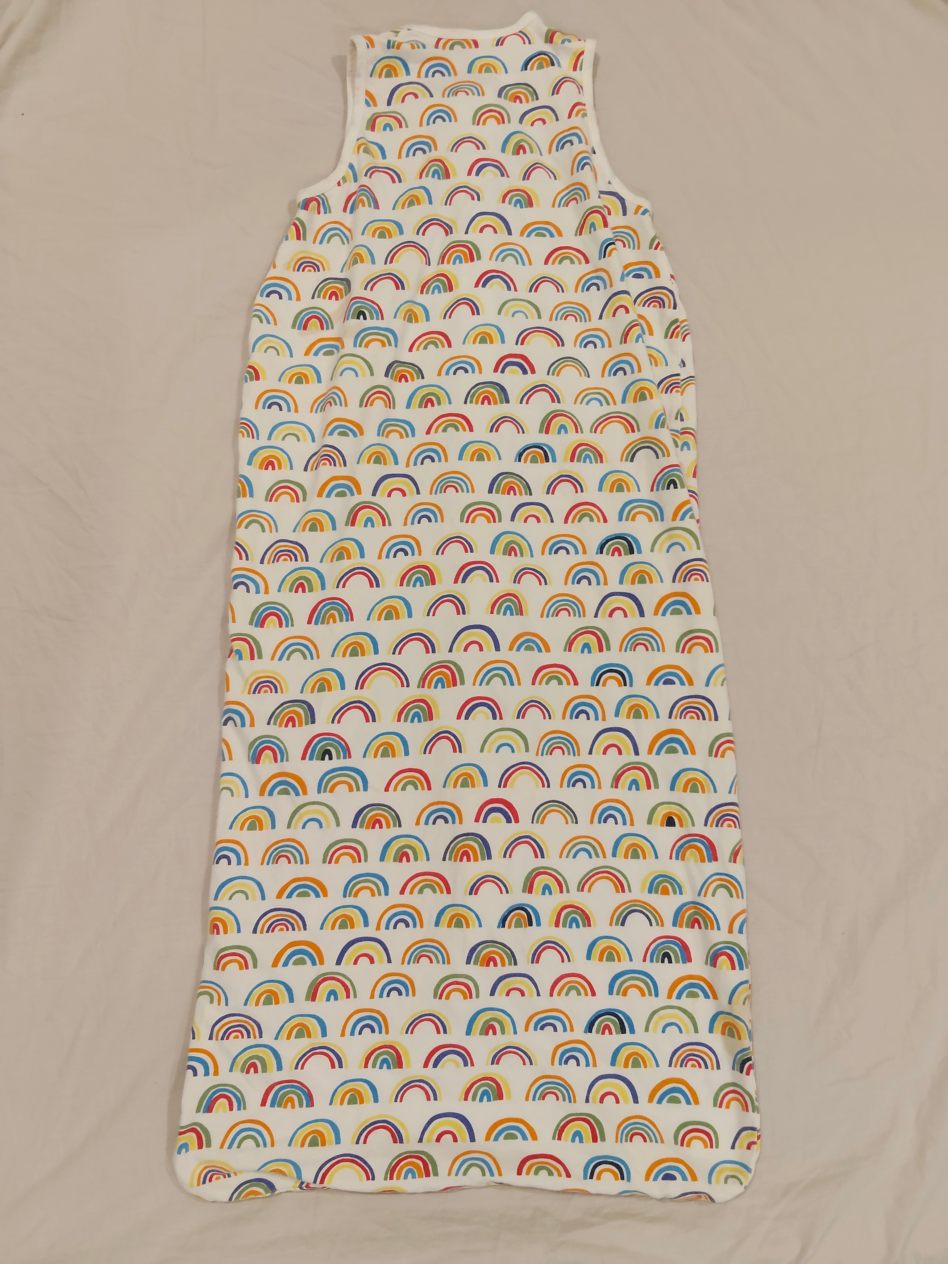 THE SLEEP STORE Organic Cotton 0.2 tog Swaddle Sleep Bag size 000 to 2 (3-24M) Rainbow