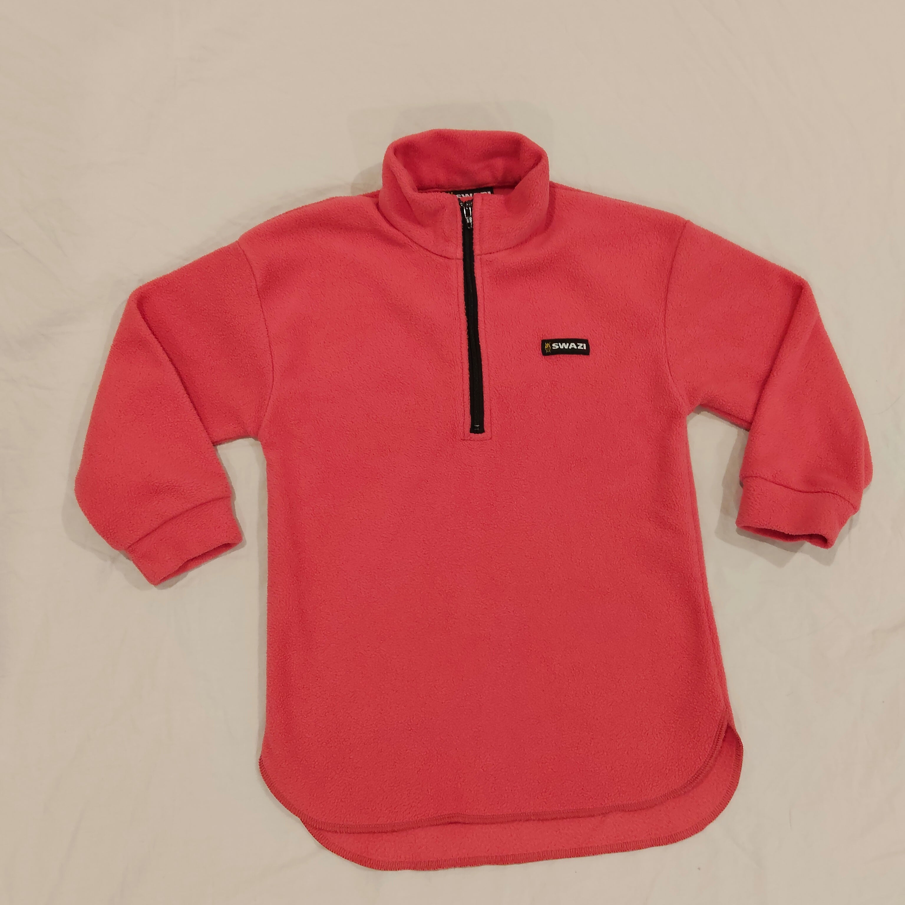 SWAZI NZ fleece half zip jumper size 2 Girl Pink