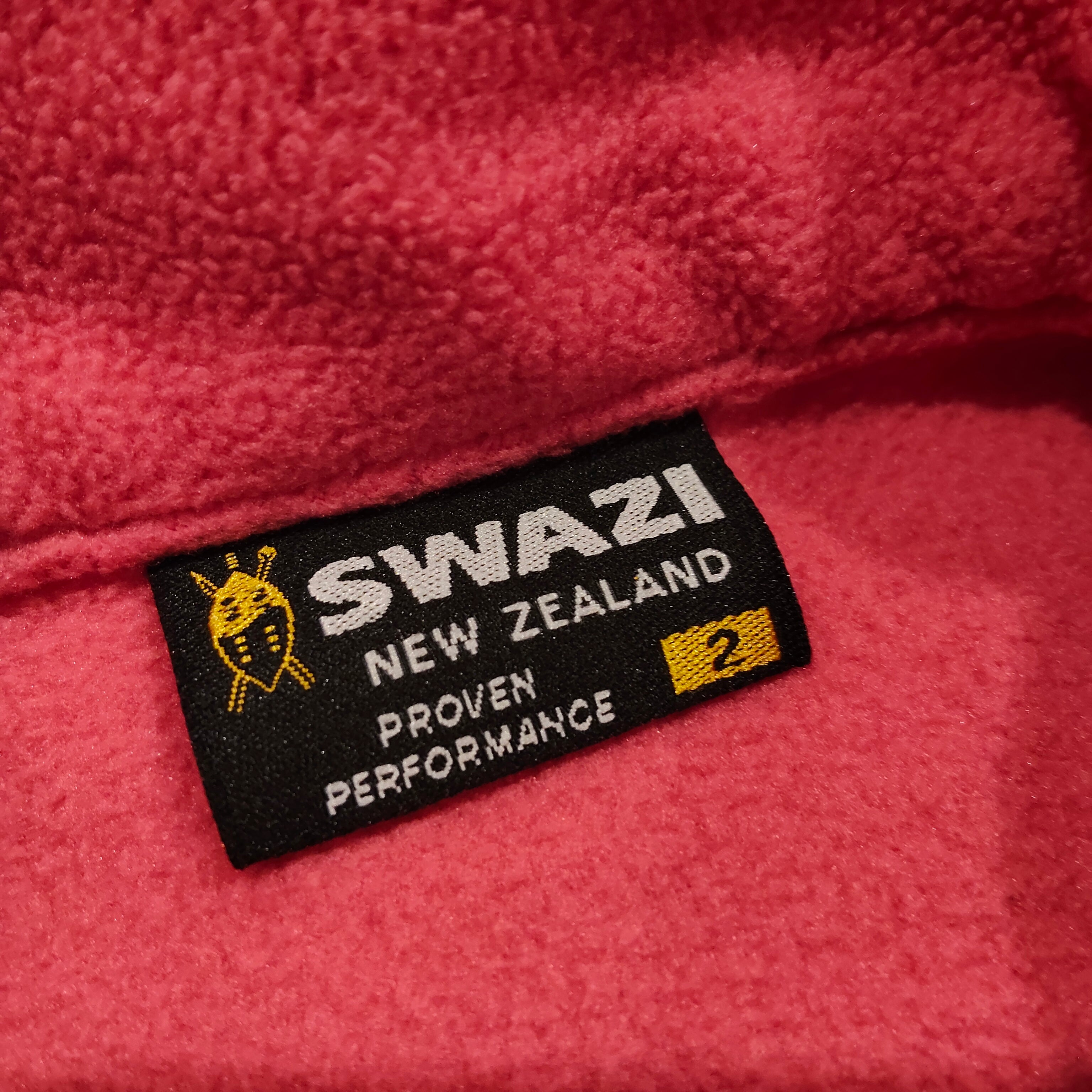 SWAZI NZ fleece half zip jumper size 2 Girl Pink