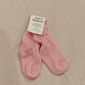 NEW Anne's Knitwear MERINO Baby Socks size NewBorn Pink