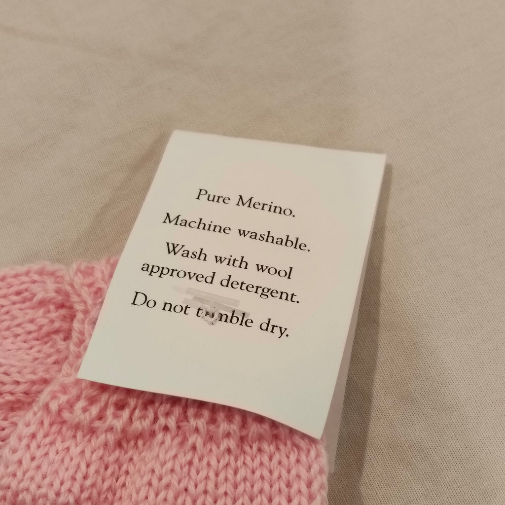 NEW Anne's Knitwear MERINO Baby Socks size NewBorn Pink
