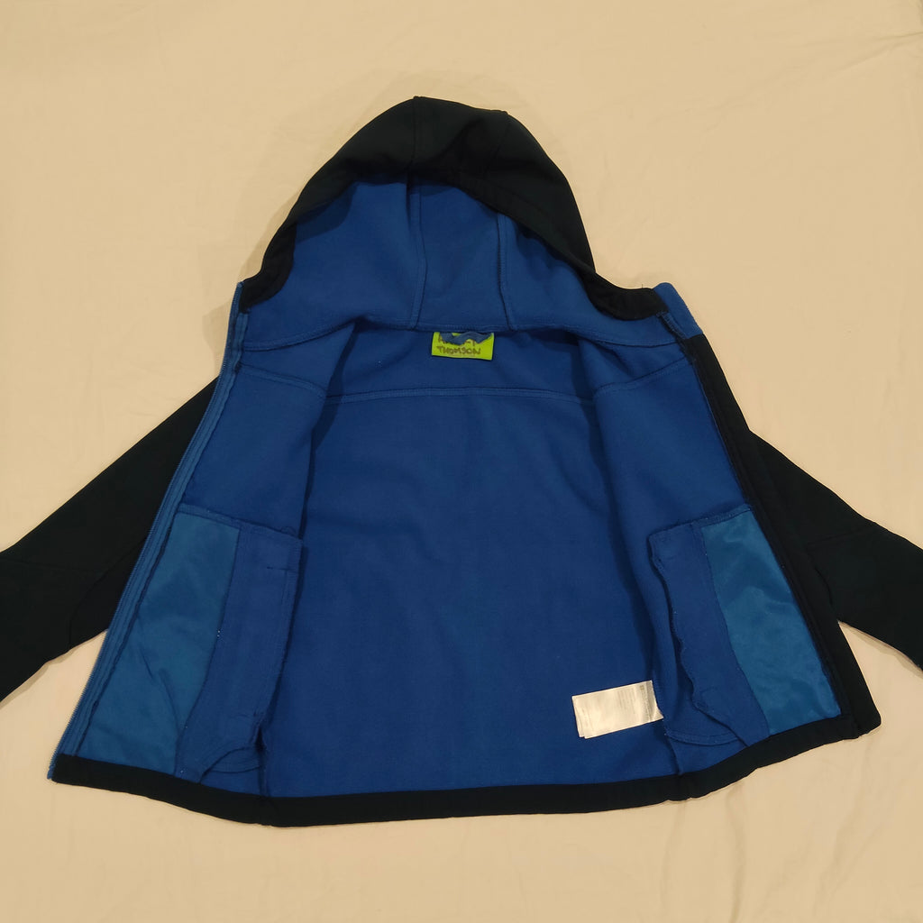 MOUNTAIN WAREHOUSE size 7-8yrs Navy Kids Water Resistant Softshell Jacket
