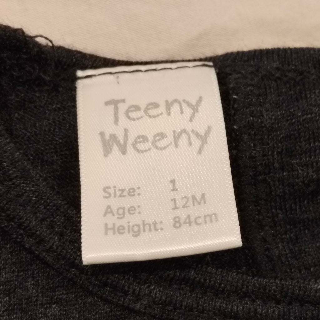 TEENY WEENY 100% Merino Top size 12M Baby - Tractor Print