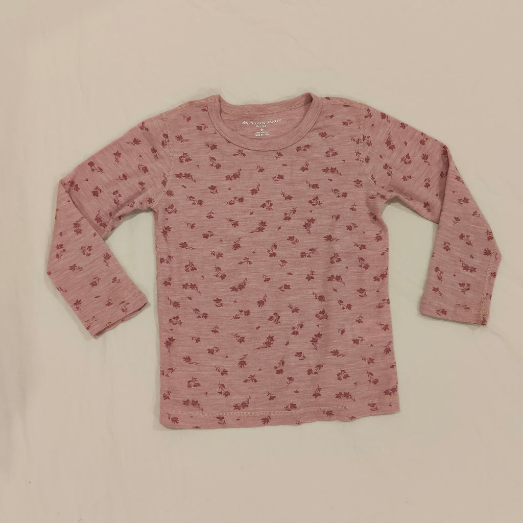 CROWN RANGE 100% Merino Top size 6yrs Girls long sleeve