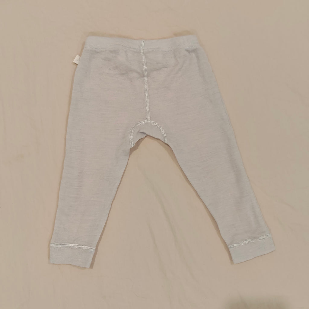 SUPERFIT 100% MERINO leggings size 12M Baby Light Blue