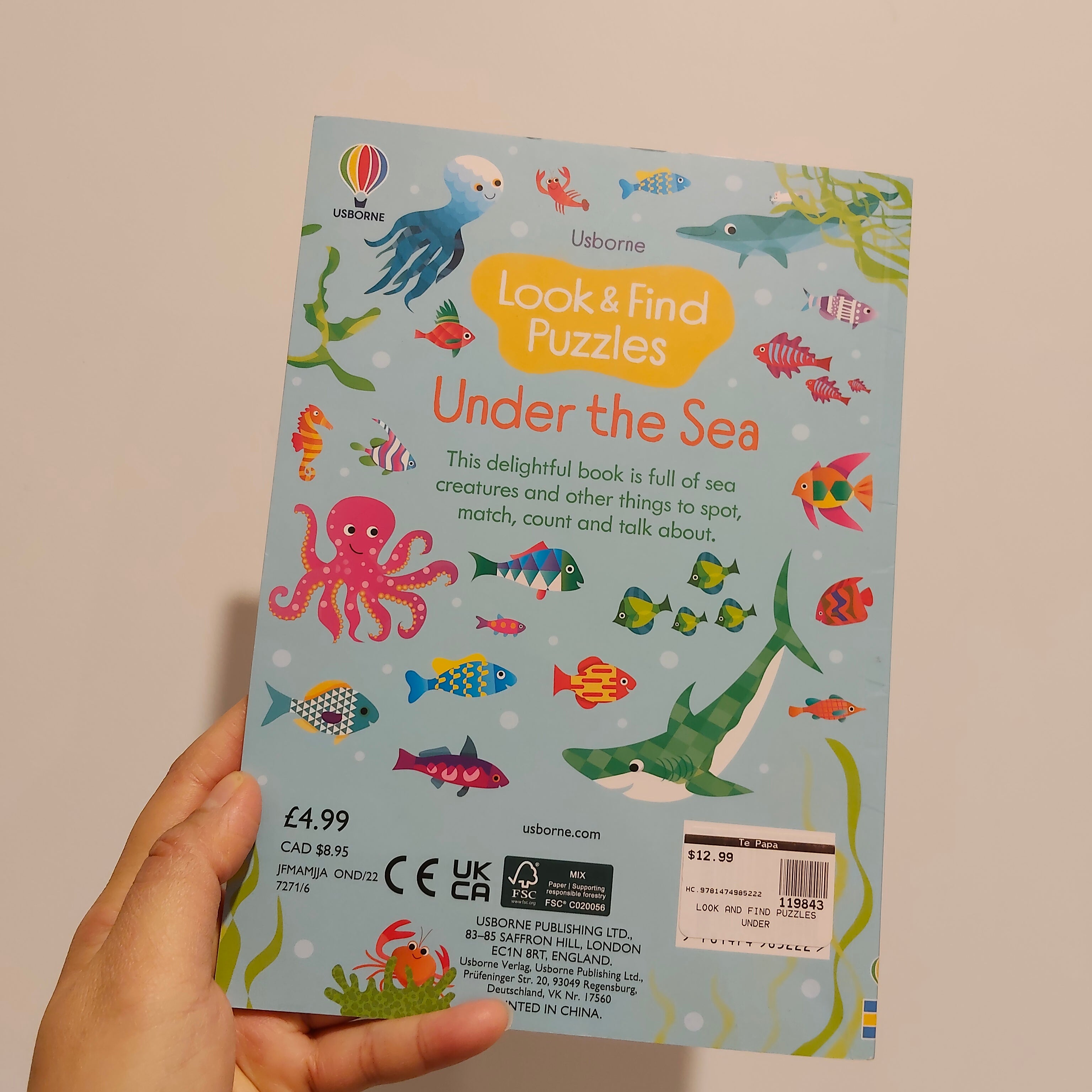 USBORNE e Look & Find Puzzles: Under the Sea Book Paperback
