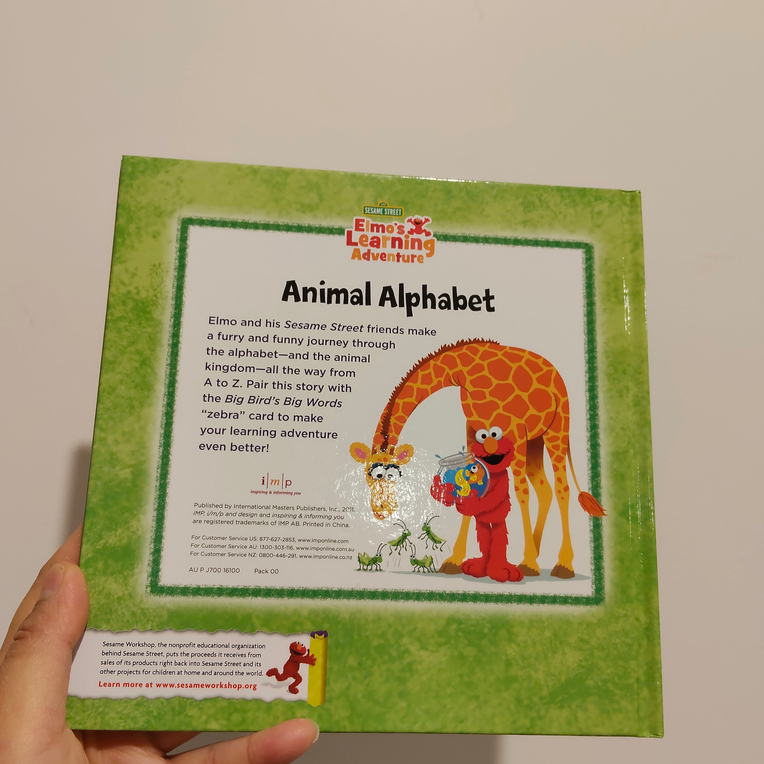 Elmo’s Learning Adventure - Animal Alphabet Book Hardcover