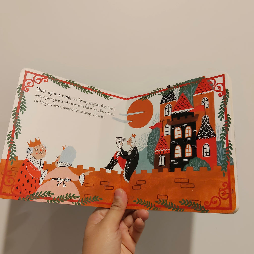 "Once Upon a World" edition of The Princess and the Pea BOARDBOOK
