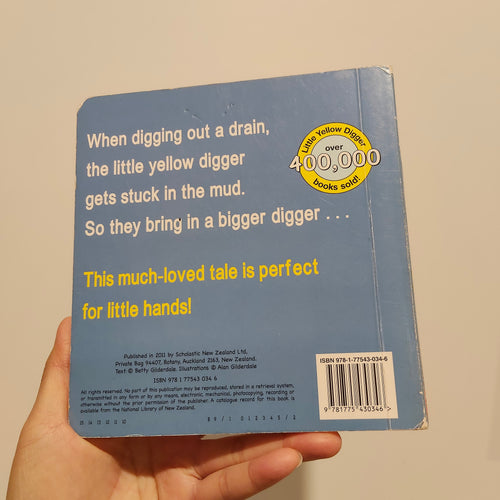 "The Little Yellow Digger" book BOARDBOOK