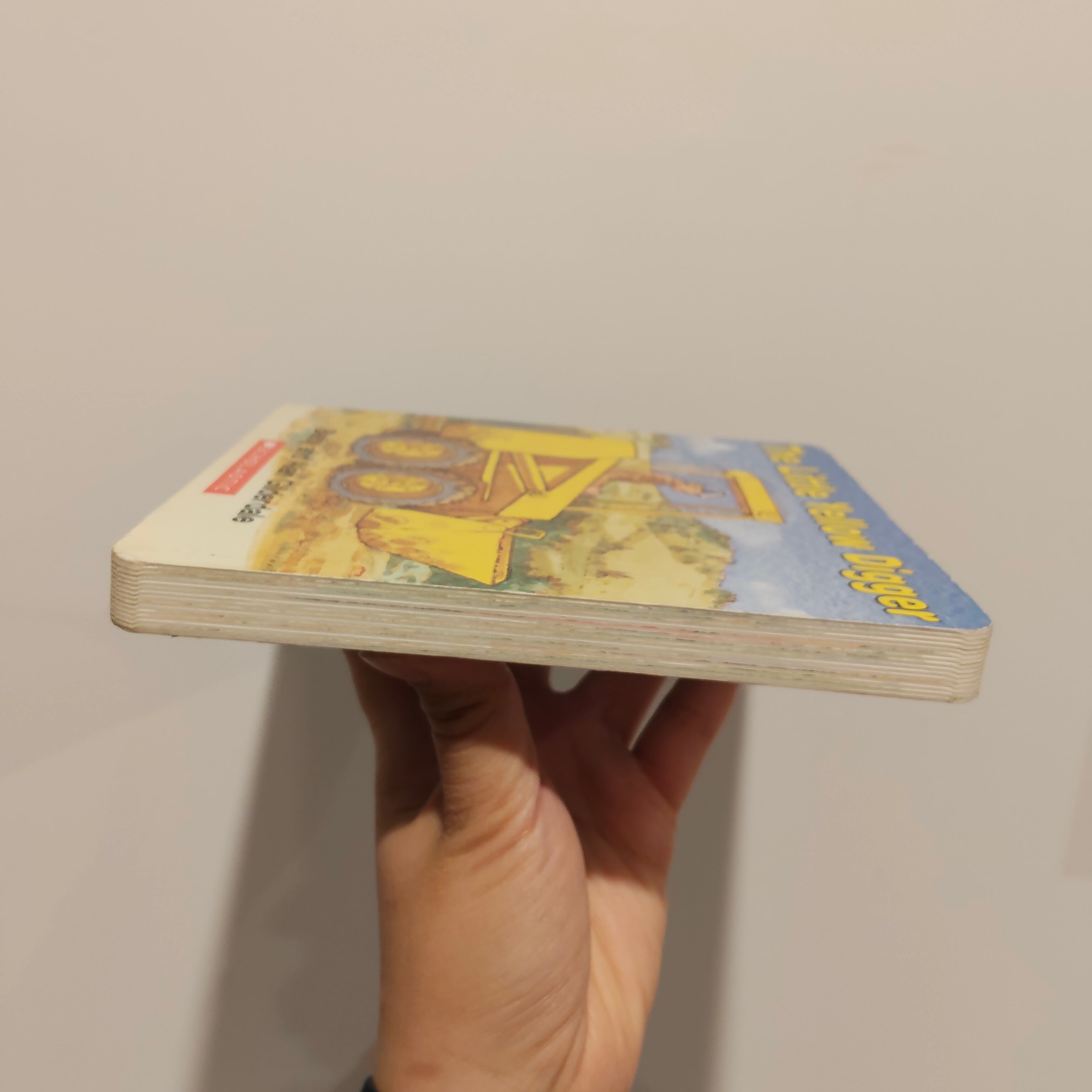 "The Little Yellow Digger" book BOARDBOOK